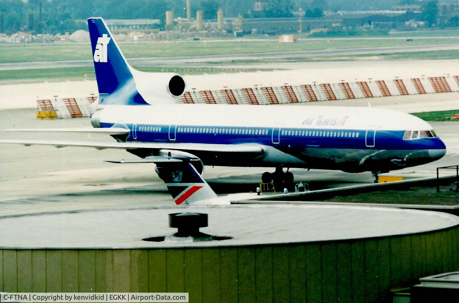 C-FTNA, 1972 Lockheed L-1011-385-1 C/N 193M-1019, At Gatwick circa 1989.