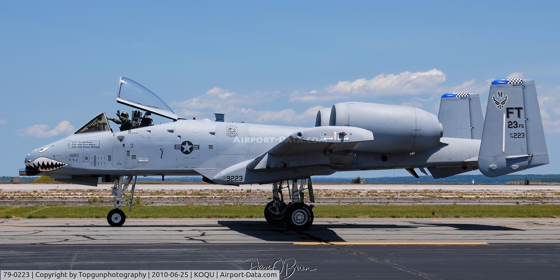 79-0223, 1979 Fairchild Republic A-10A Thunderbolt II C/N A10-0487, East Coast A-10 Demo team from Pope AFB