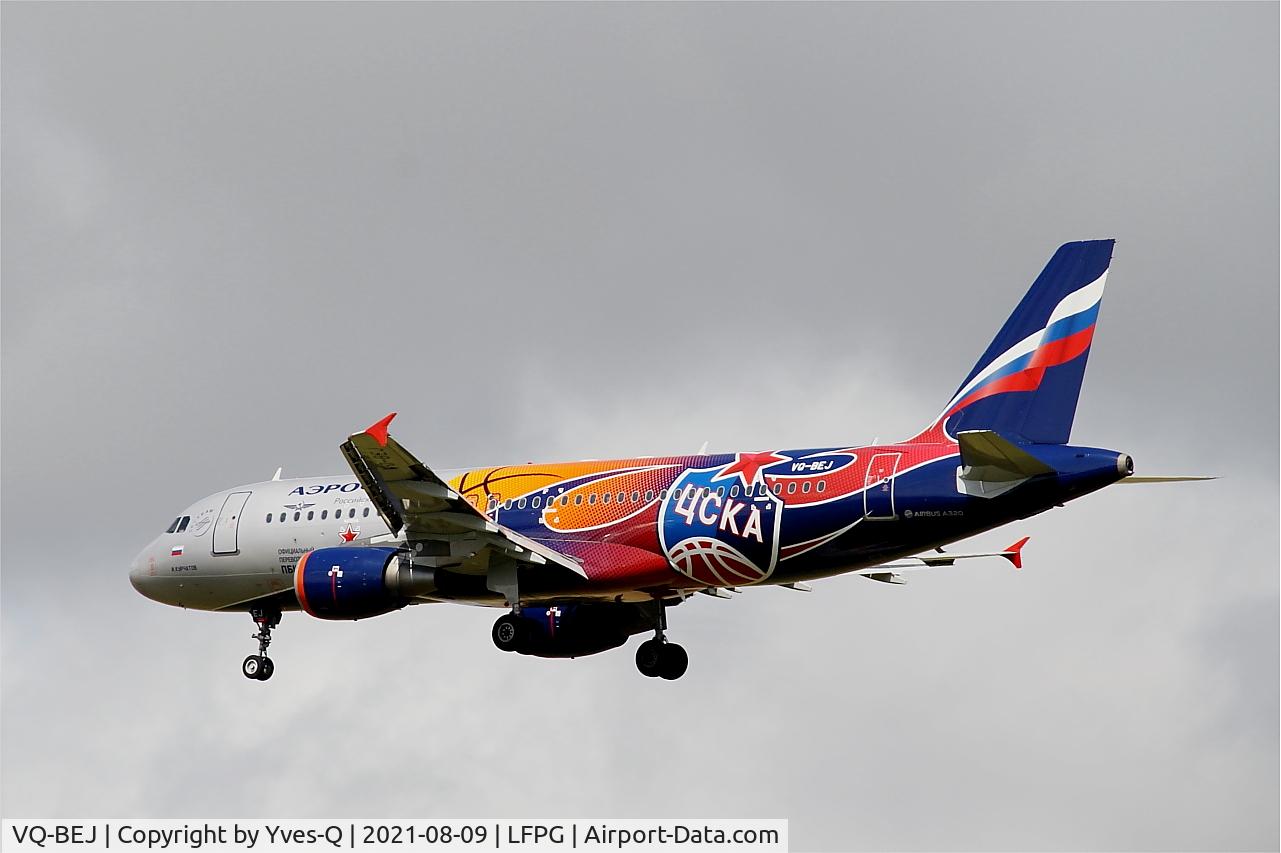 VQ-BEJ, 2010 Airbus A320-214 C/N 4160, Airbus A320-214, On final Rwy 26L, Roissy Charles De Gaulle Airport (LFPG-CDG)