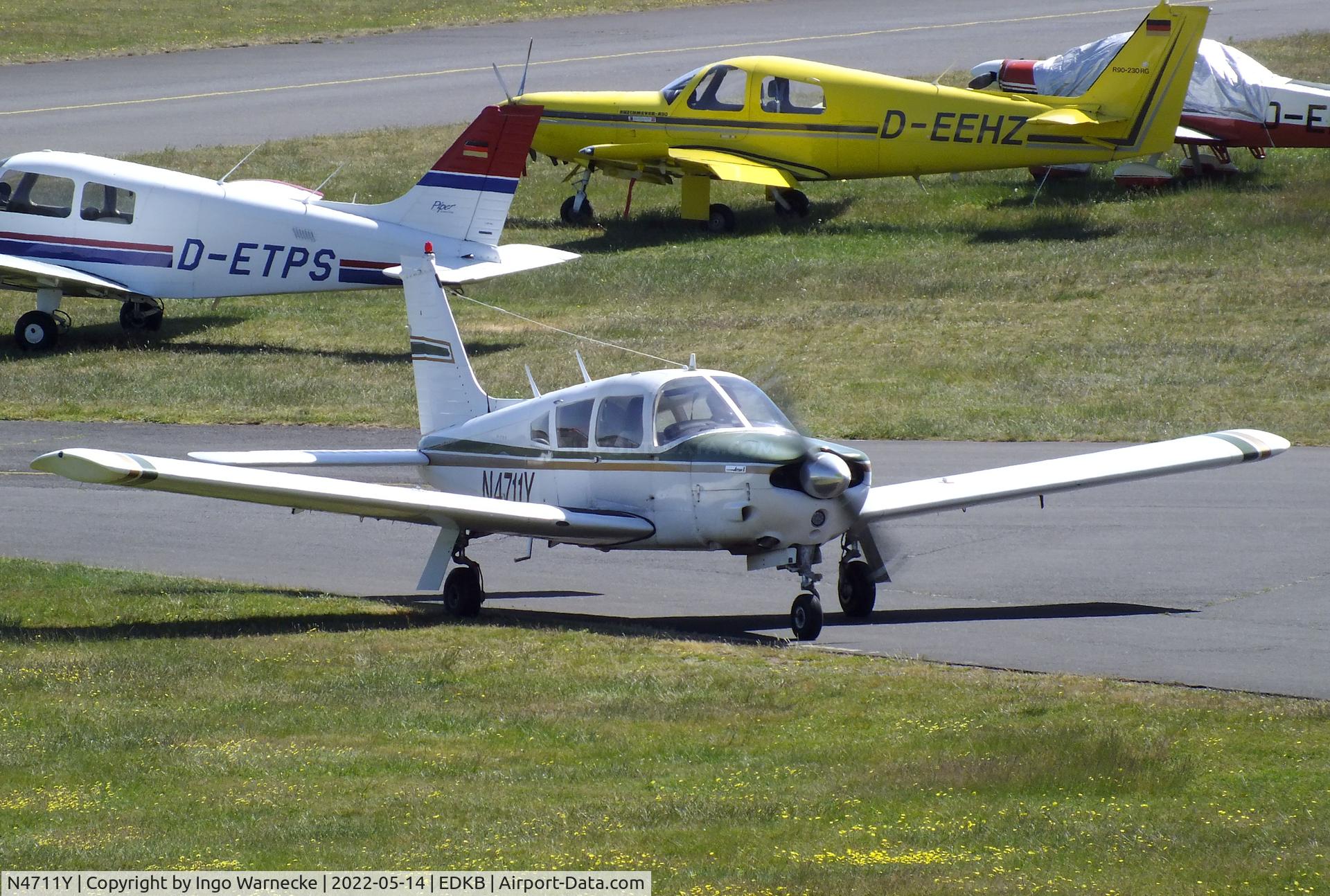 N4711Y, 1973 Piper PA-28R-200 Cherokee Arrow C/N 28R-7335424, Piper PA-28R-200 Cherokee Arrow at Bonn-Hangelar airfield '2205-06