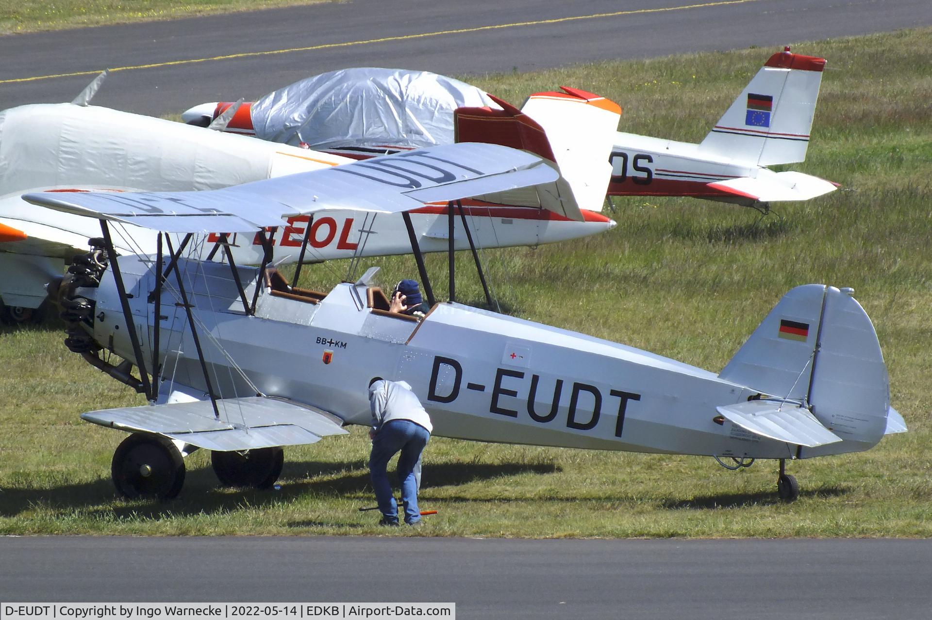 D-EUDT, 1940 Focke-Wulf Fw-44J Stieglitz C/N 2775, Focke-Wulf Fw 44J Stieglitz at Bonn-Hangelar airfield '2205-06