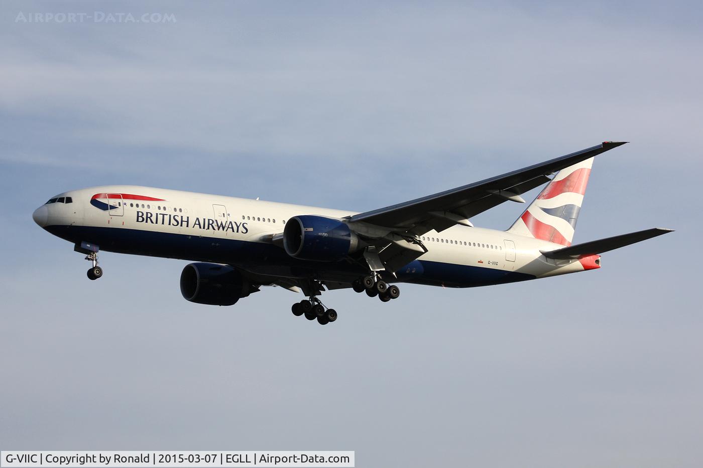G-VIIC, 1997 Boeing 777-236 C/N 27485, at lhr