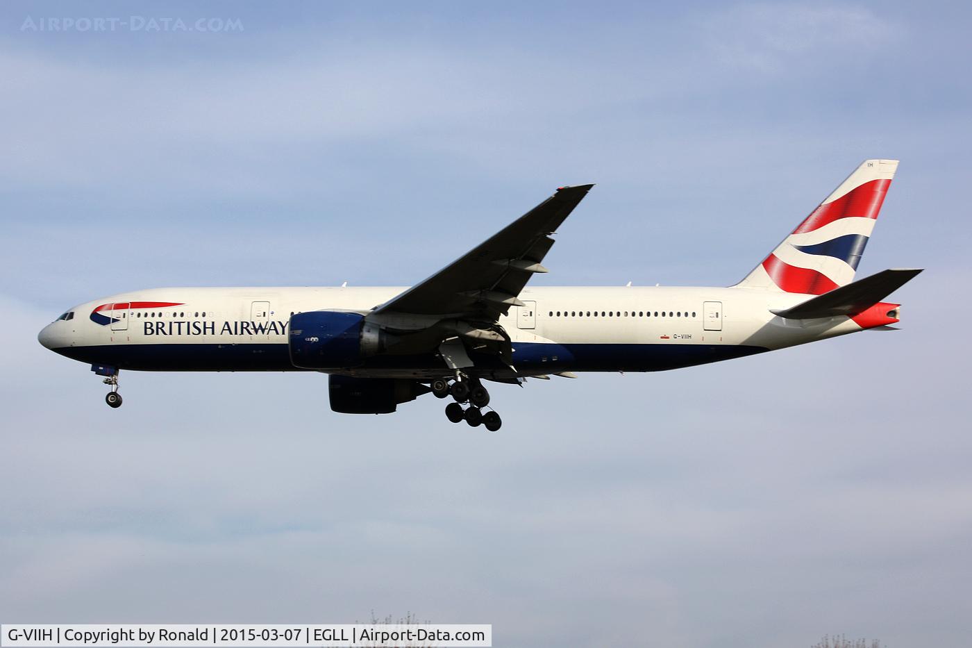 G-VIIH, 1997 Boeing 777-236 C/N 27490, at lhr