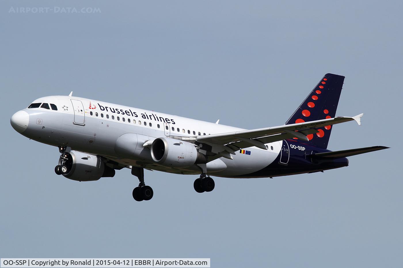 OO-SSP, 1996 Airbus A319-113 C/N 644, at bru