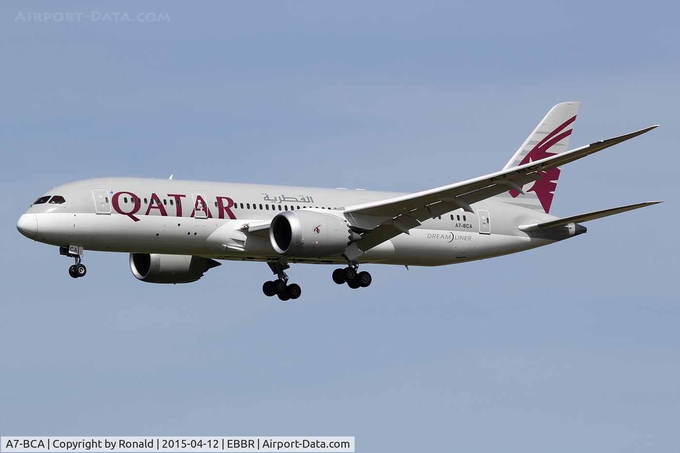 A7-BCA, 2012 Boeing 787-8 Dreamliner C/N 38319, at bru