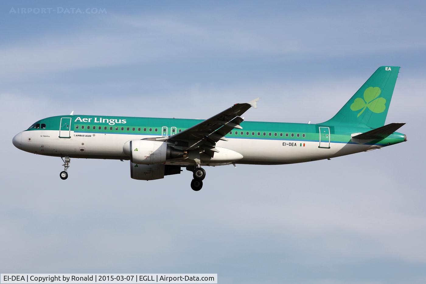 EI-DEA, 2004 Airbus A320-214 C/N 2191, at lhr