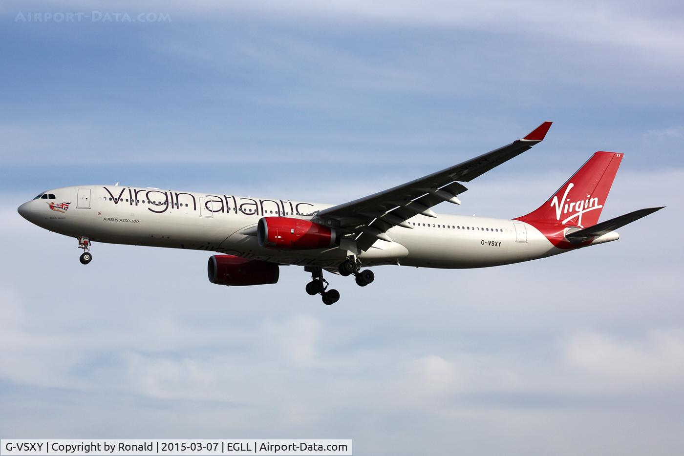 G-VSXY, 2010 Airbus A330-343X C/N 1195, at lhr