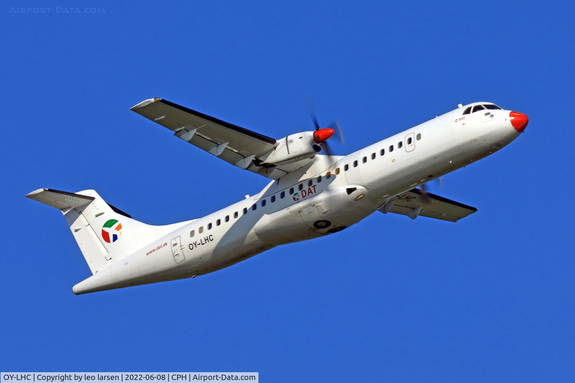OY-LHC, 1994 ATR 72-212 C/N 405, Copenhagen T/O R-22R 8.6.2022
