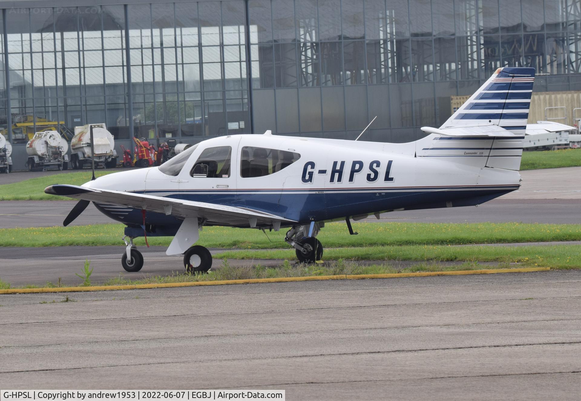 G-HPSL, 2001 Commander 114B C/N 14682, G-HPSL at Gloucestershire Airport.