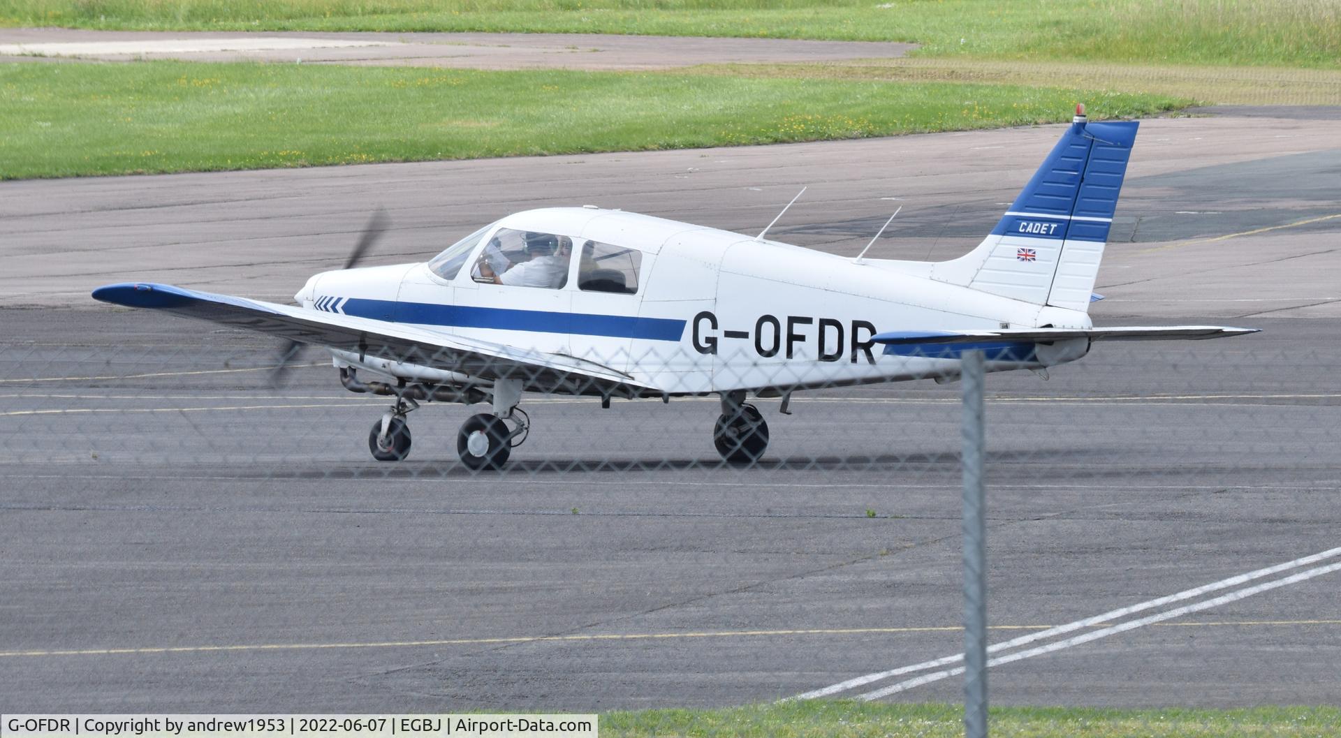 G-OFDR, 1989 Piper PA-28-161 Cadet C/N 2841286, G-OFDR at Gloucestershire Airport.