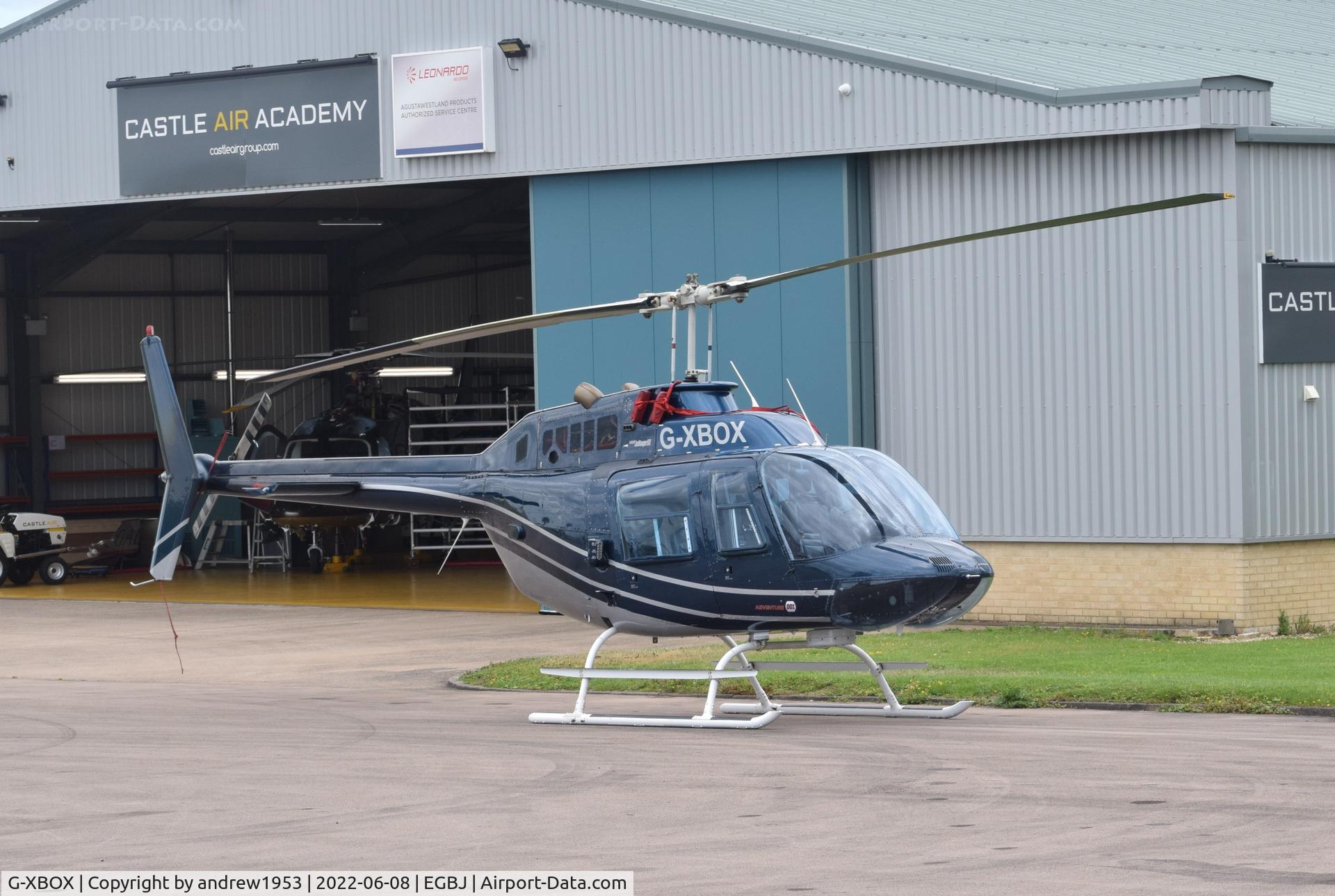 G-XBOX, 1981 Bell 206B JetRanger III C/N 3370, G-XBOX at Gloucestershire Airport.