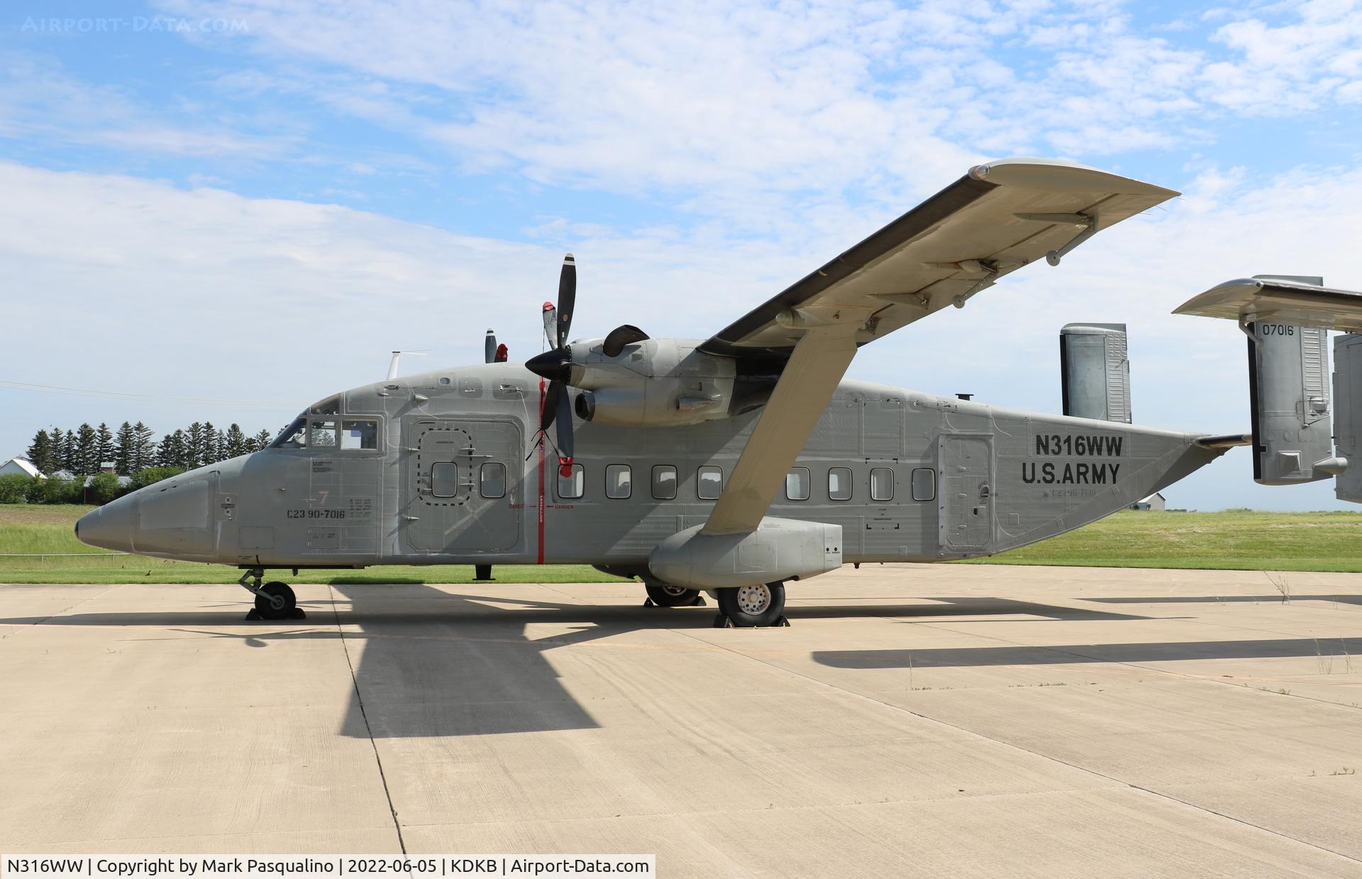 N316WW, 1992 Short C-23C Sherpa C/N SH3216, Short C-23C Sherpa