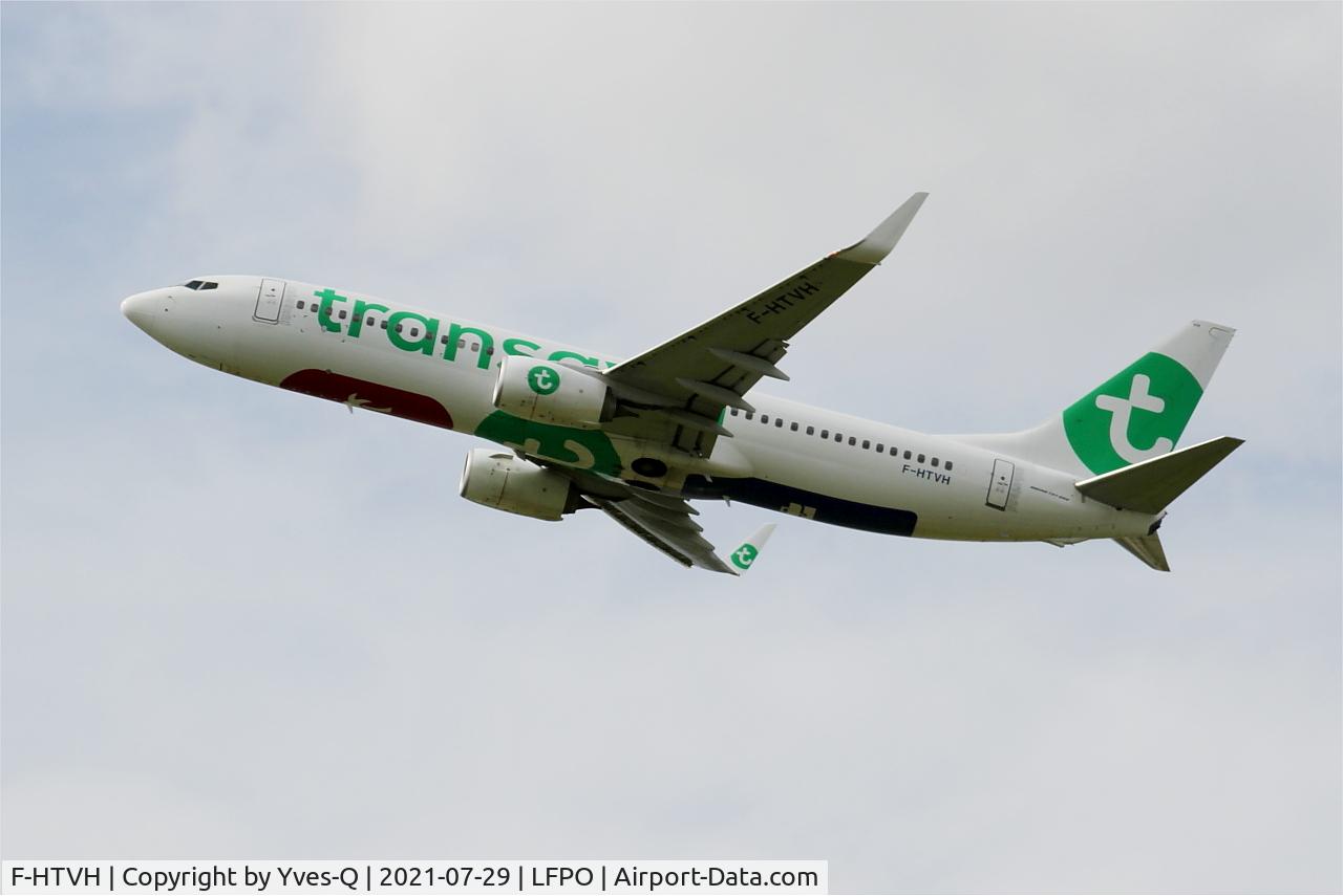 F-HTVH, Boeing 737-800 C/N 62163, Boeing 737-800, Climbing from rwy 24, Paris Orly airport (LFPO-ORY)