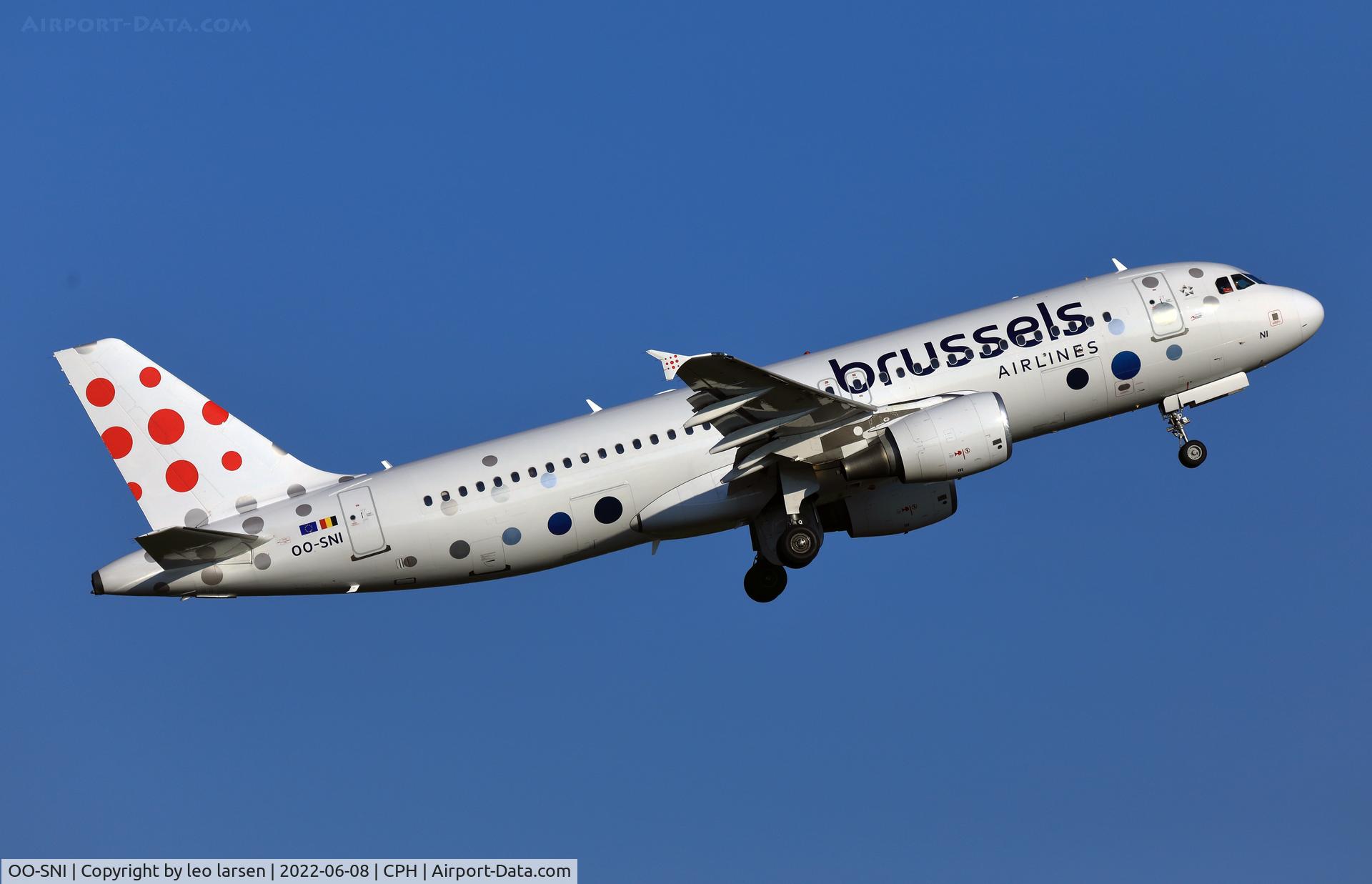 OO-SNI, 2003 Airbus A320-214 C/N 1983, Copenhagen 8.6.2022