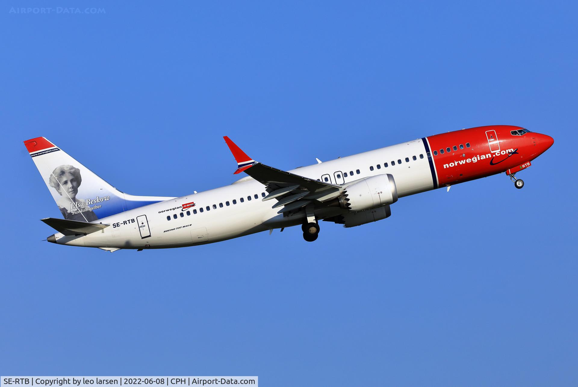 SE-RTB, 2018 Boeing 737-8 MAX C/N 63972, Copenhagen 8.6.2022