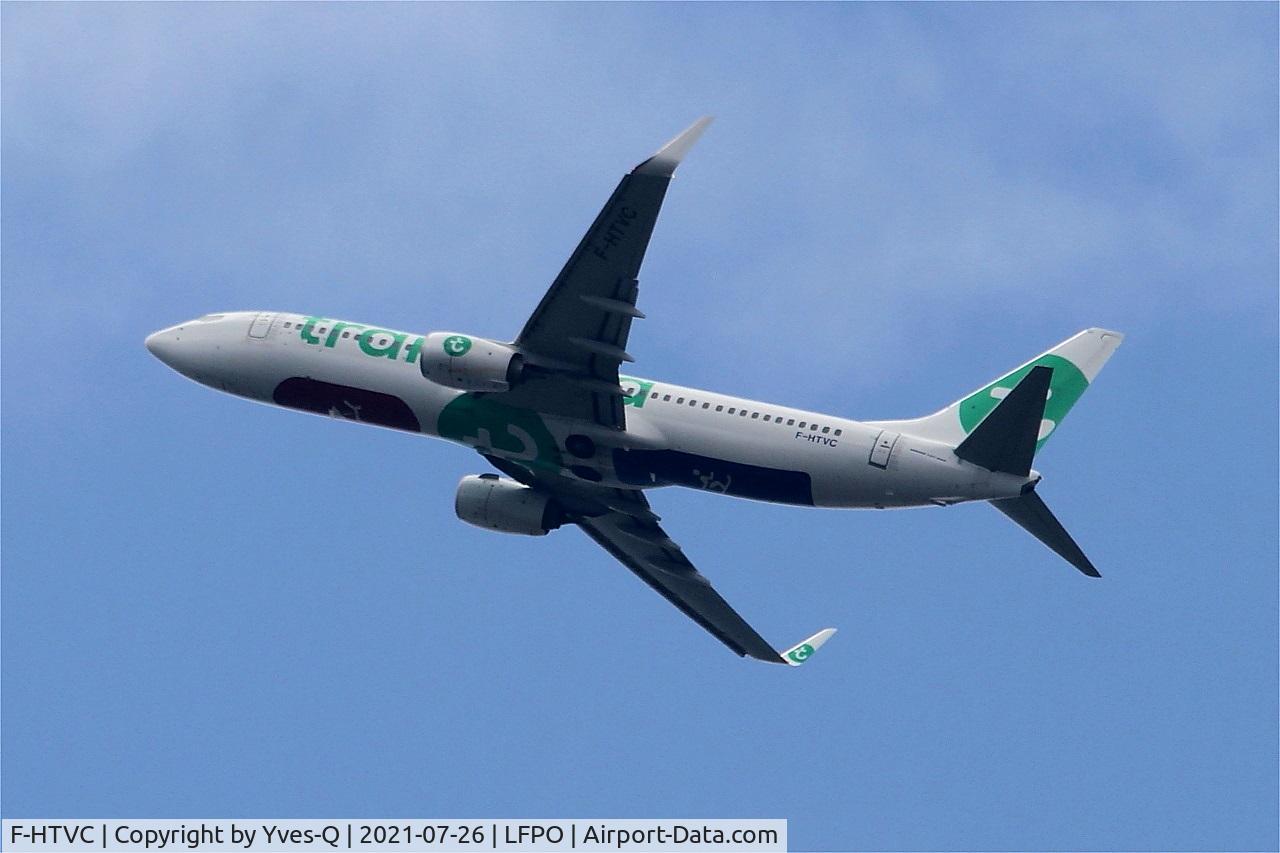 F-HTVC, 2016 Boeing 737-8K2 C/N 62150, Boeing 737-8K2, Climbing from rwy 24, Paris-Orly airport (LFPO-ORY)