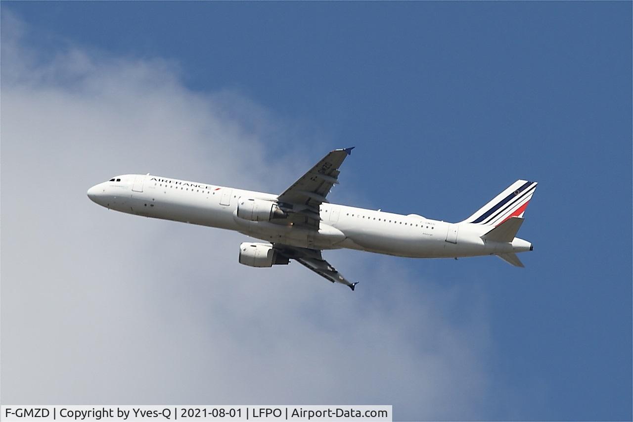 F-GMZD, 1995 Airbus A321-111 C/N 0529, Airbus A321-111, Climbing from rwy 24, Paris-Orly airport (LFPO-ORY)