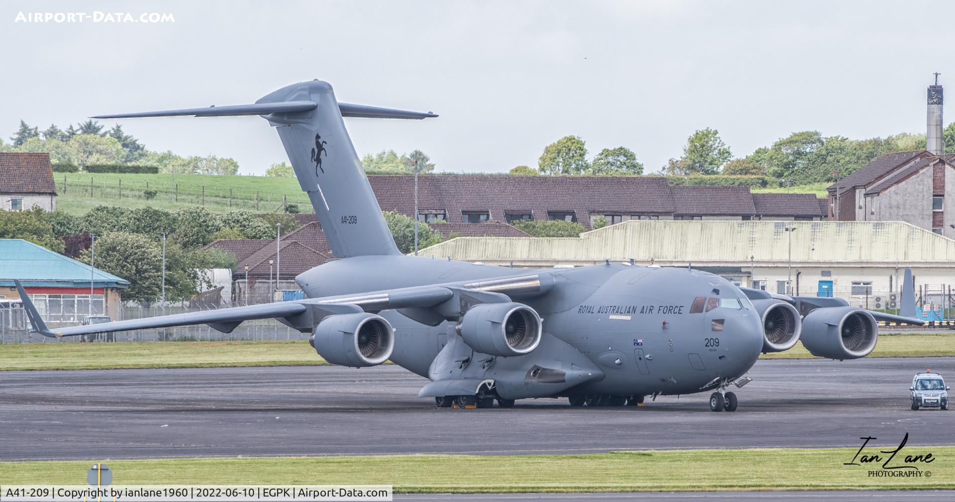 A41-209, 2008 Boeing C-17A Globemaster III C/N F-184, Royal Australian Air Force