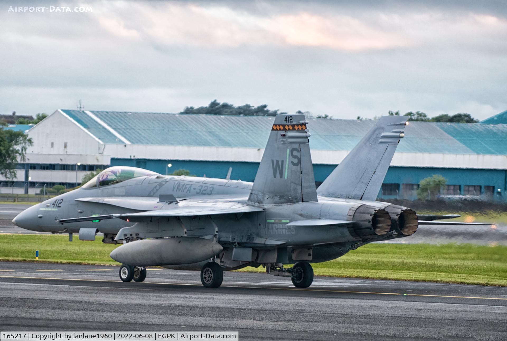 165217, McDonnell Douglas F/A-18C Hornet C/N 1396/C442, Prestwick
