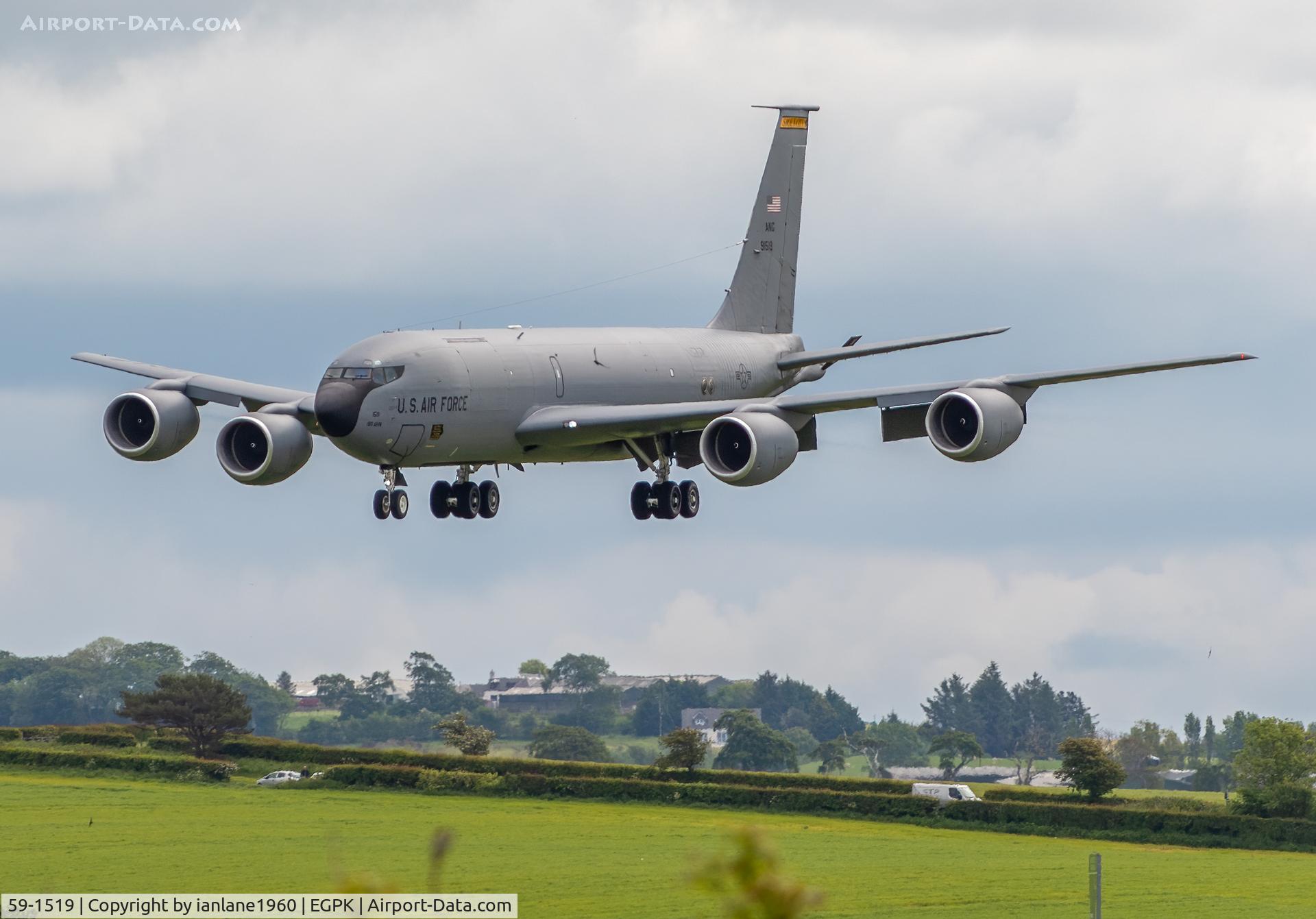 59-1519, 1959 Boeing KC-135R Stratotanker C/N 18007, Prestwick