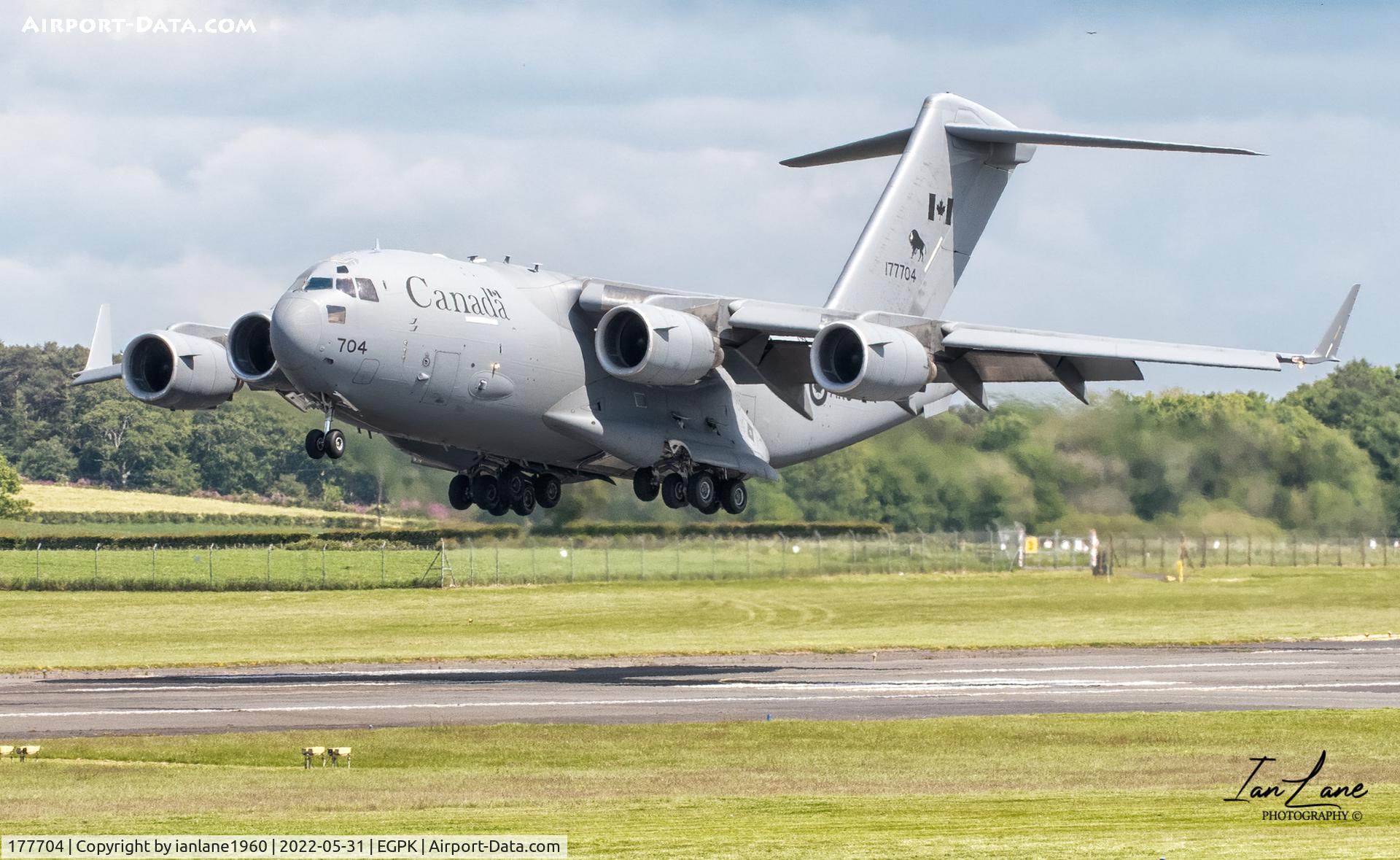177704, 2008 Boeing CC-177 Globemaster III C/N F-187, Canforce at Prestwick