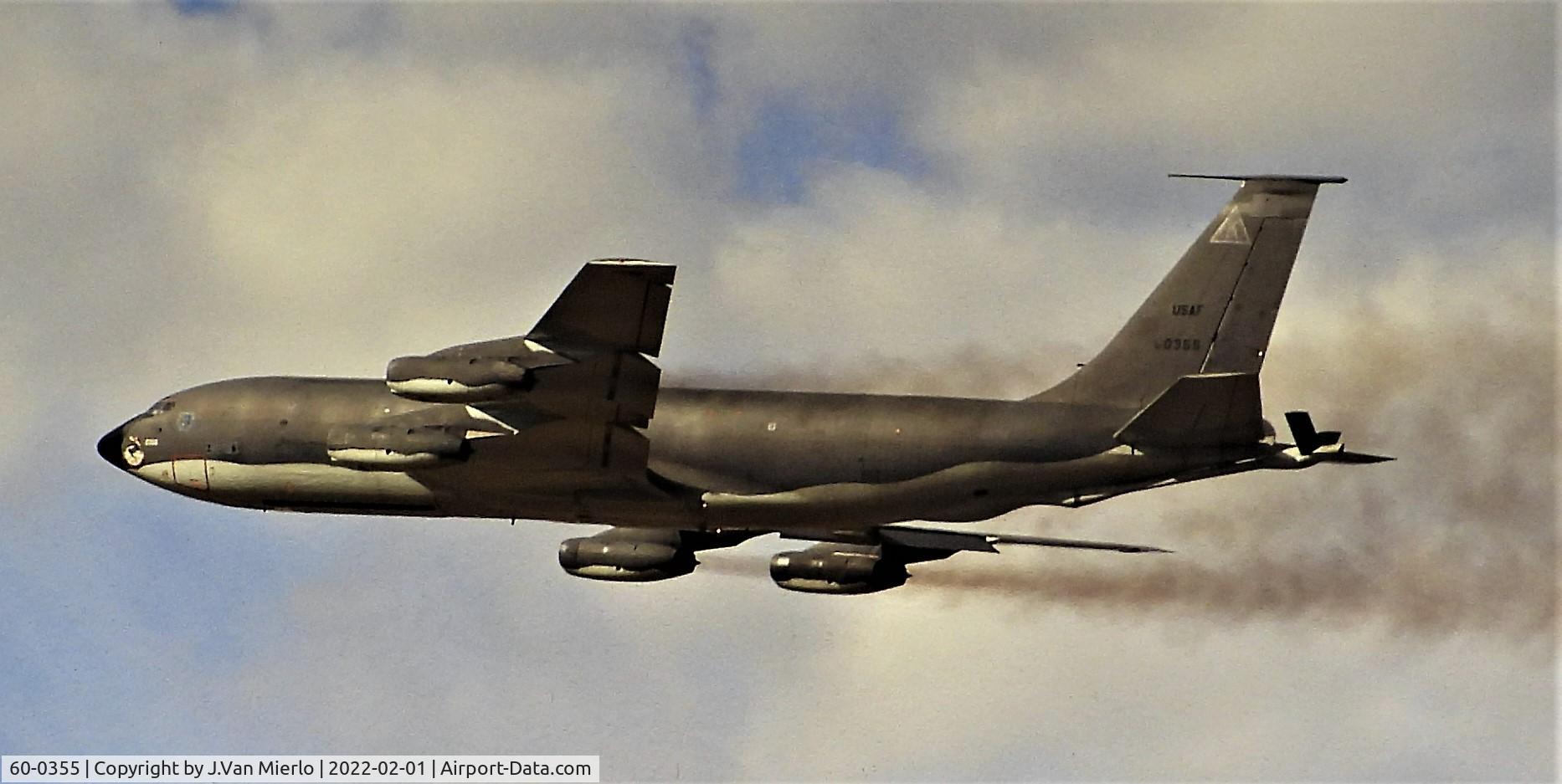 60-0355, 1960 Boeing KC-135R Stratotanker C/N 18130, Slide scan Mildenhall early '90s