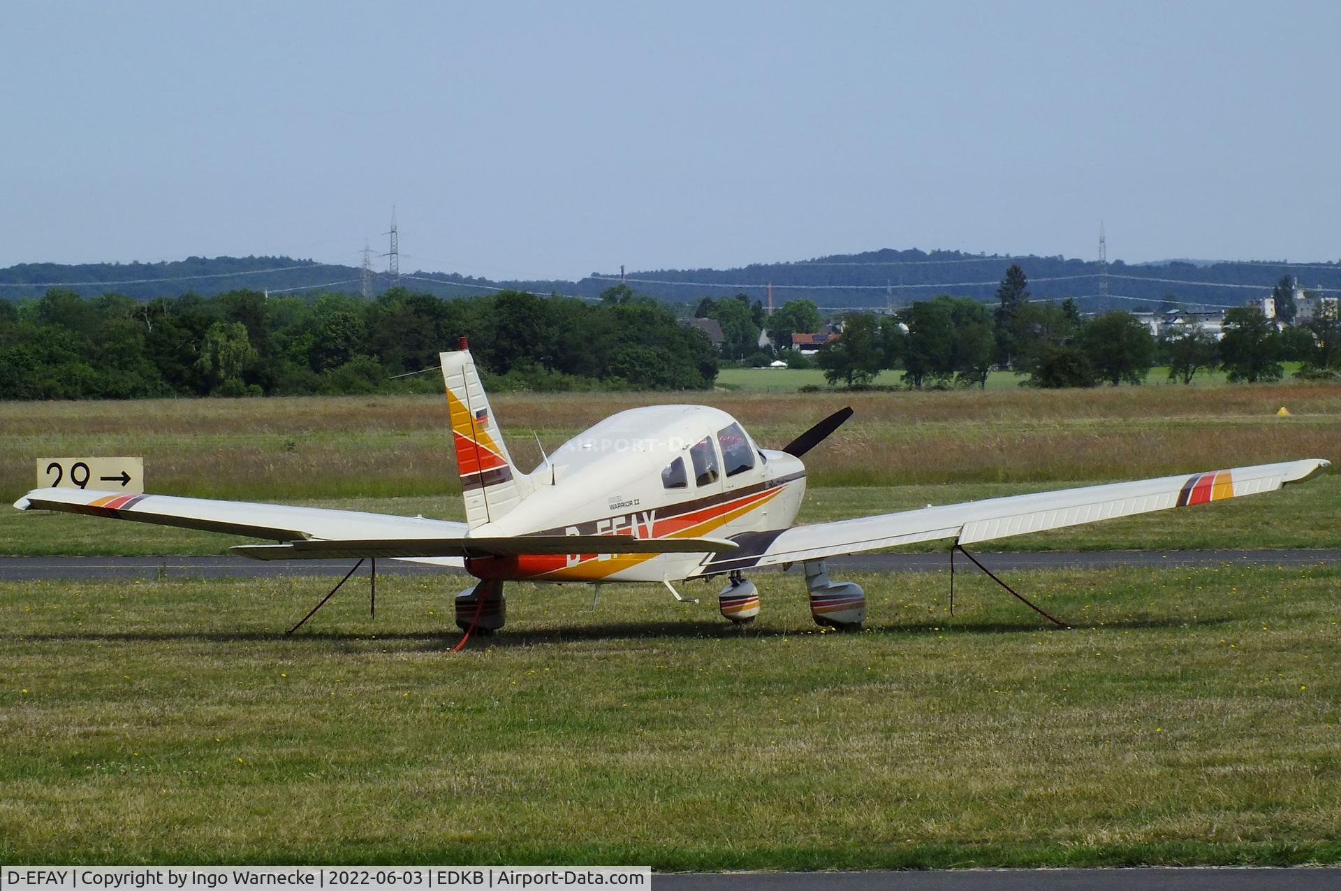 D-EFAY, 1985 Piper PA-28-161 C/N 288516070, Piper PA-28-161 Warrior II at Bonn-Hangelar airfield '2205-06
