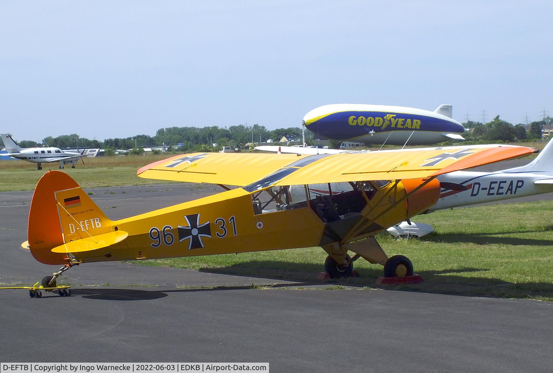 D-EFTB, 1954 Piper L-18C Super Cub (PA-18-95) C/N 18-3455, Piper L-18C Super Cub (PA-18-95) at Bonn-Hangelar airfield '2205-06