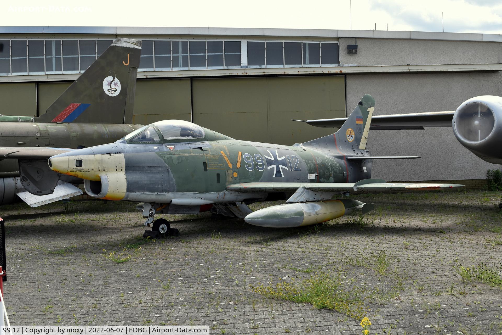 99 12, Fiat G-91R/3 C/N D554, Fiat G-91R/3 preserved at the Militärhistorisches Museum der Bundeswehr – Flugplatz Berlin Gatow.