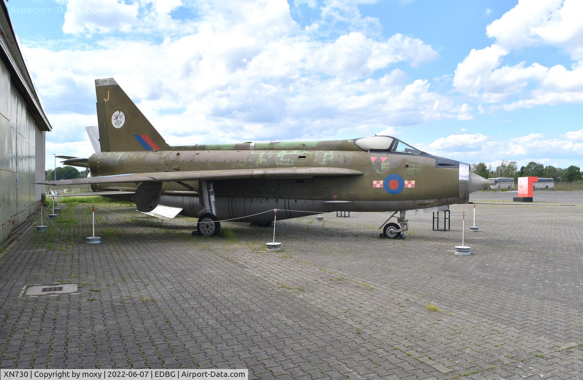 XN730, 1961 English Electric Lightning F.2A C/N 95107, English Electric Lightning F.2A at the Bundeswehr Museum of Military History – Berlin-Gatow Airfield.