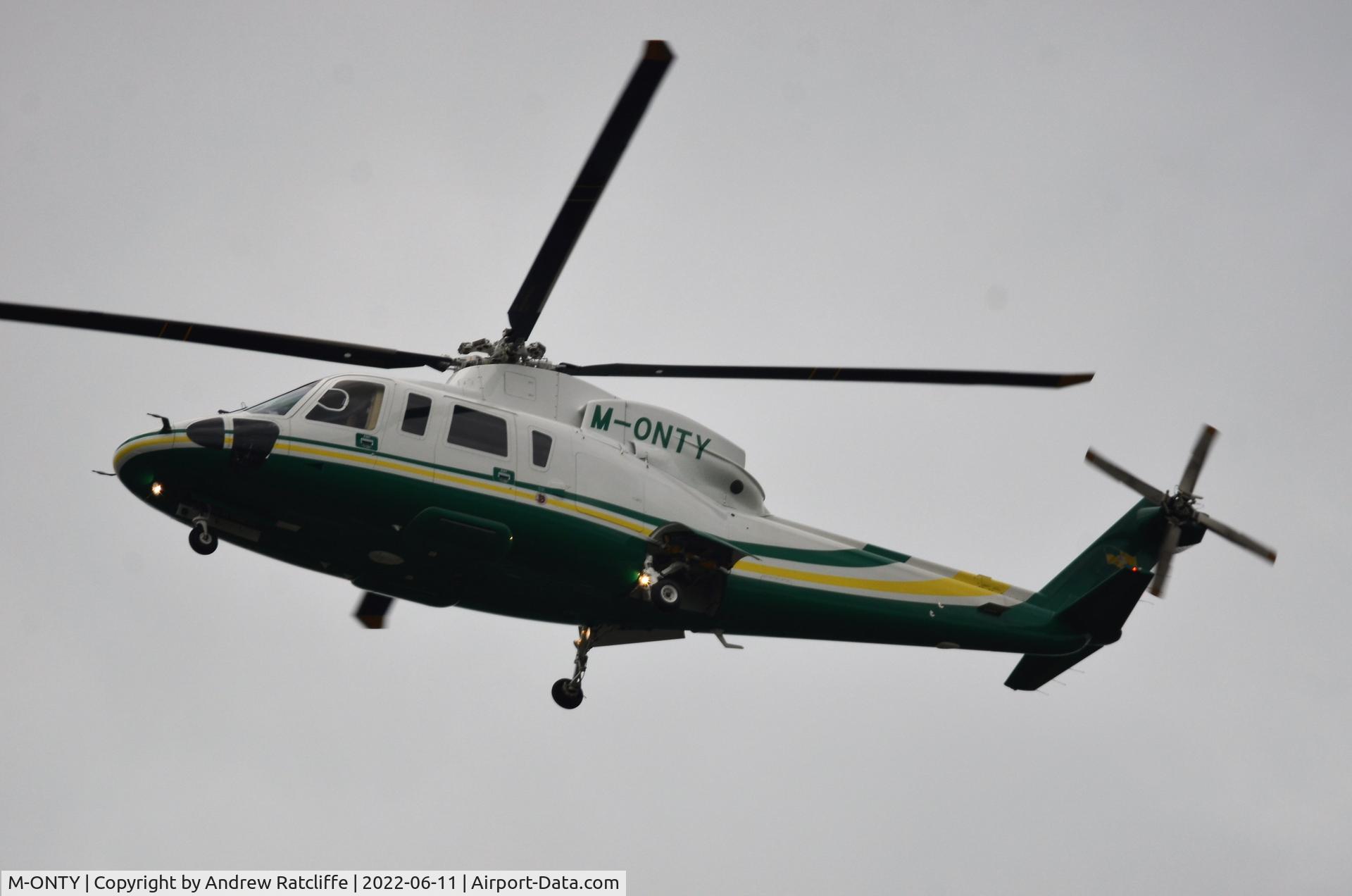 M-ONTY, 2007 Sikorsky S-76C C/N 760696, M-ONTY, Sikorsky S-76C returning to Euxton, from Wetherby/Tadcaster area, 11th June 2022
