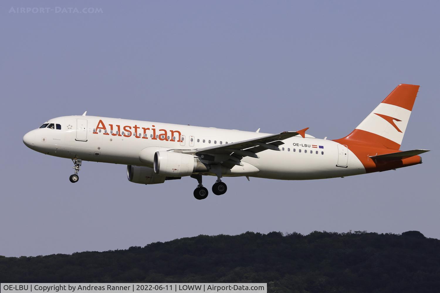 OE-LBU, 2001 Airbus A320-214 C/N 1478, Austrian Airlines A320