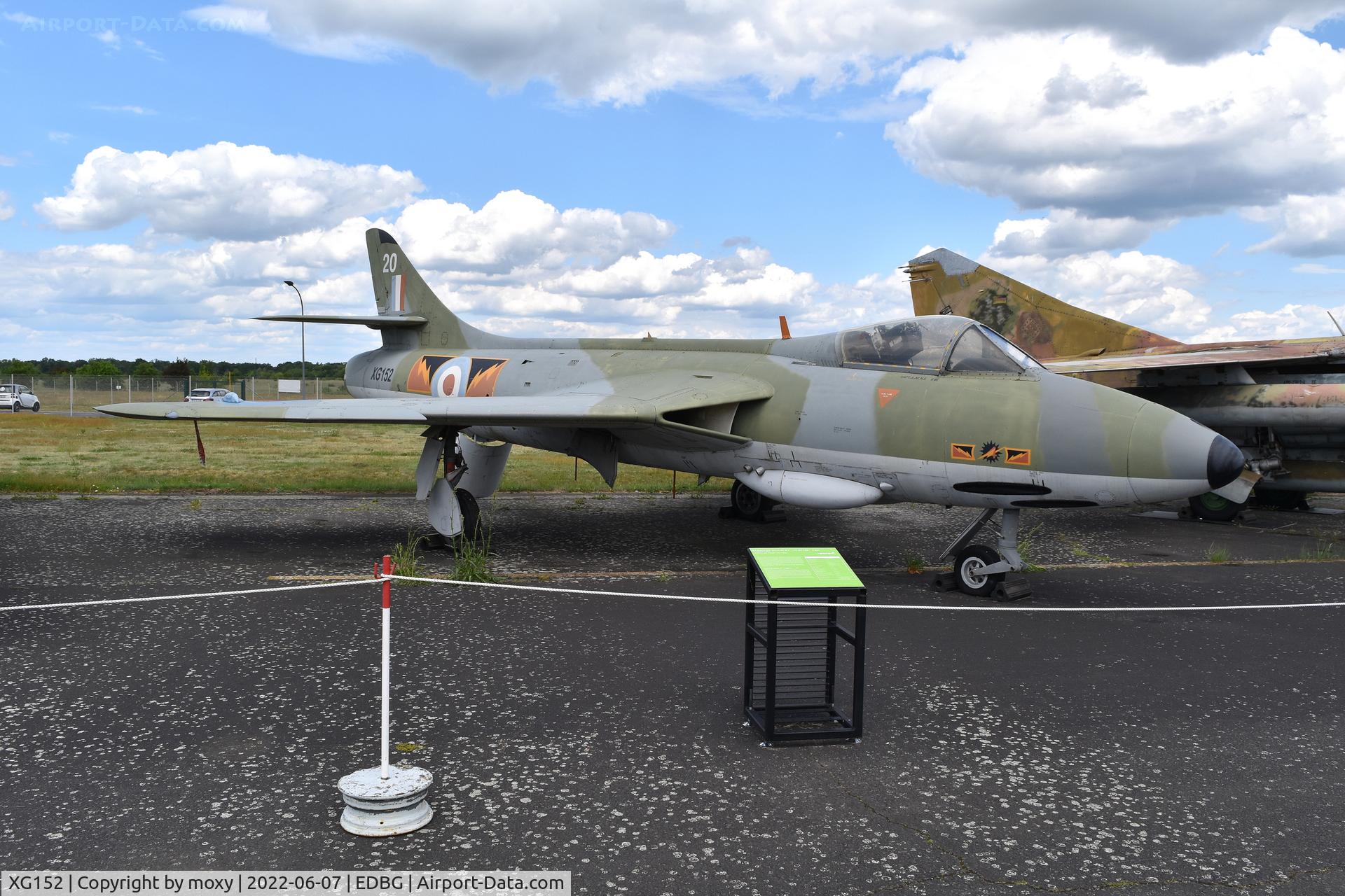 XG152, 1956 Hawker Hunter F.6 C/N S4/U/3385, Hawker Hunter F.6 at the Bundeswehr Museum of Military History – Berlin-Gatow Airfield.