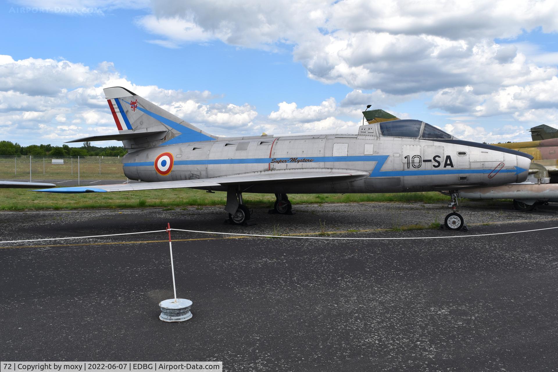 72, Dassault Super Mystere B.2 C/N 72, Dassault Super Mystere B.2 at the Bundeswehr Museum of Military History – Berlin-Gatow Airfield.