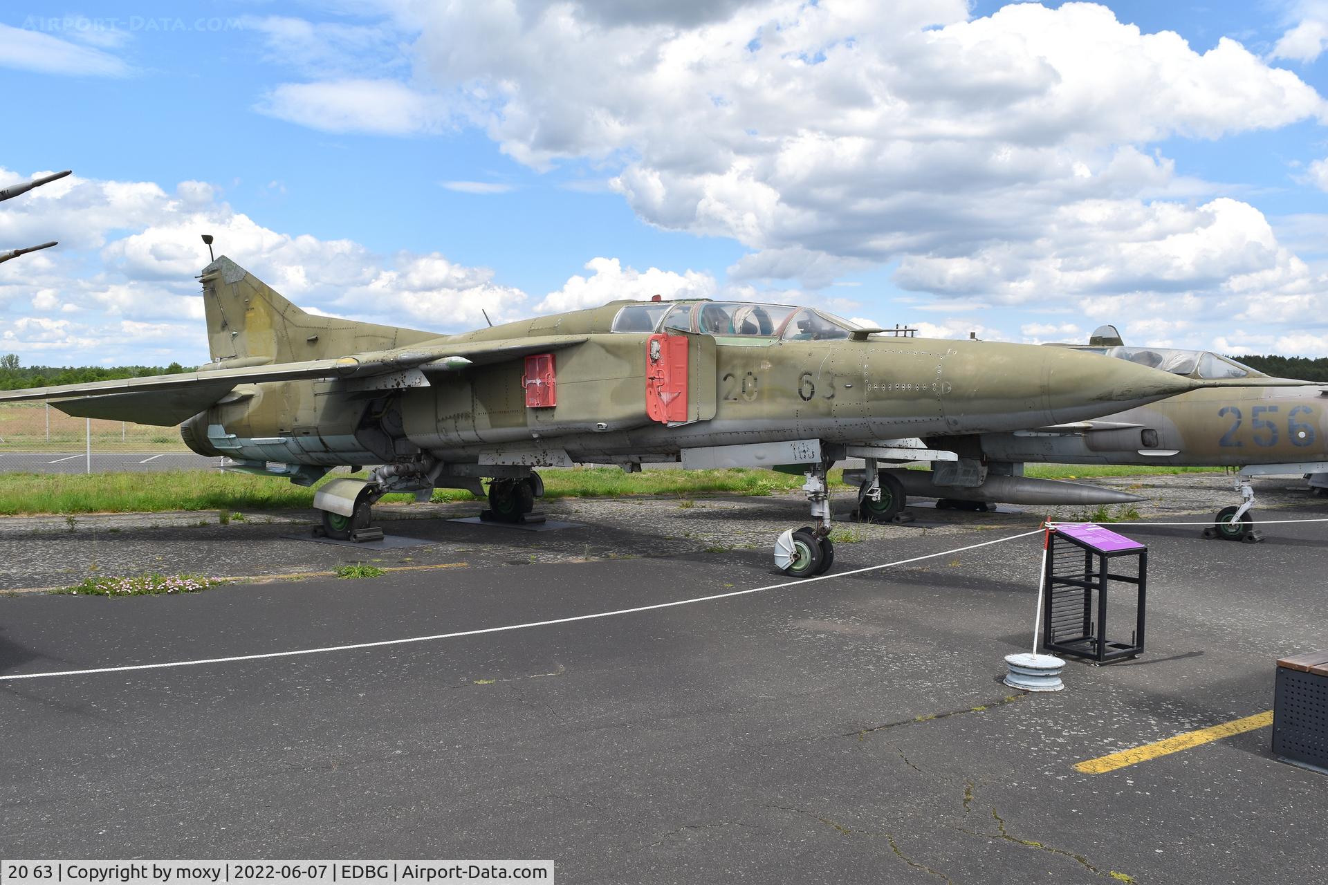 20 63, 1979 Mikoyan-Gurevich MiG-23UB C/N A1037902, Mikoyan-Gurevich MiG-23UB at the Bundeswehr Museum of Military History – Berlin-Gatow Airfield.