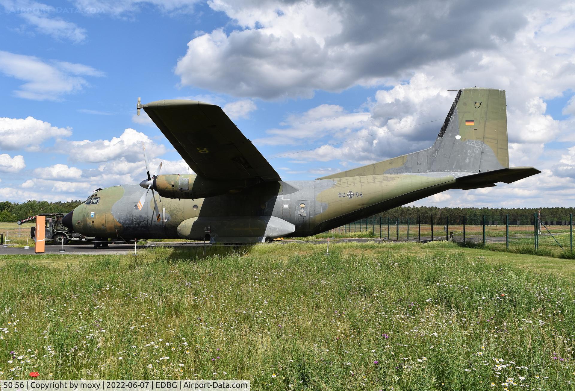 50 56, Transall C-160D C/N D78, Transall C-160D at the Bundeswehr Museum of Military History – Berlin-Gatow Airfield.