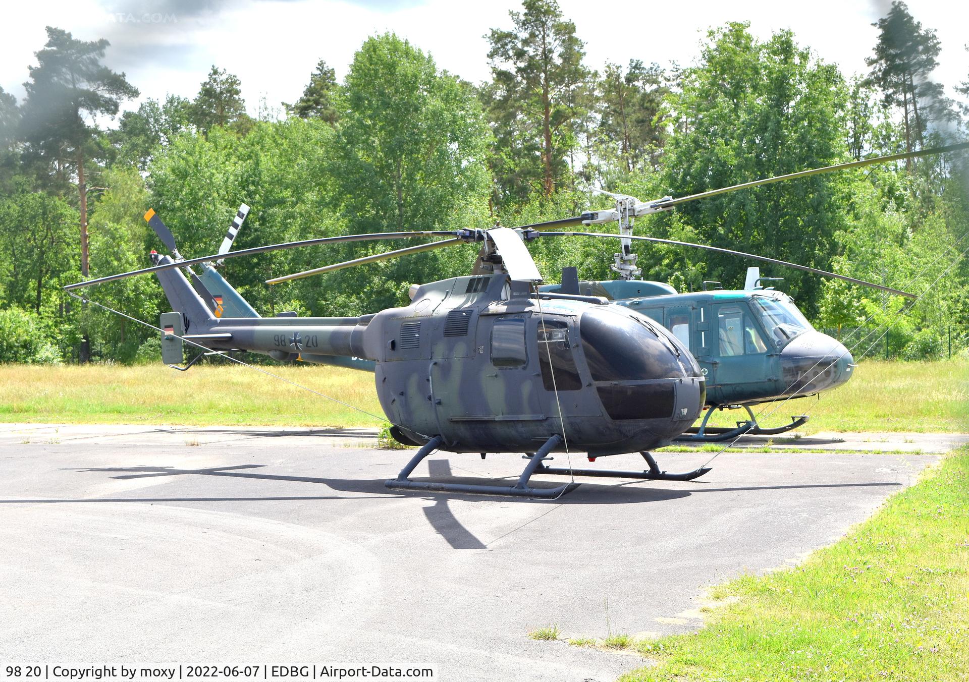 98 20, MBB Bo.105M C/N S 90, MBB Bo.105M at the Bundeswehr Museum of Military History – Berlin-Gatow Airfield.