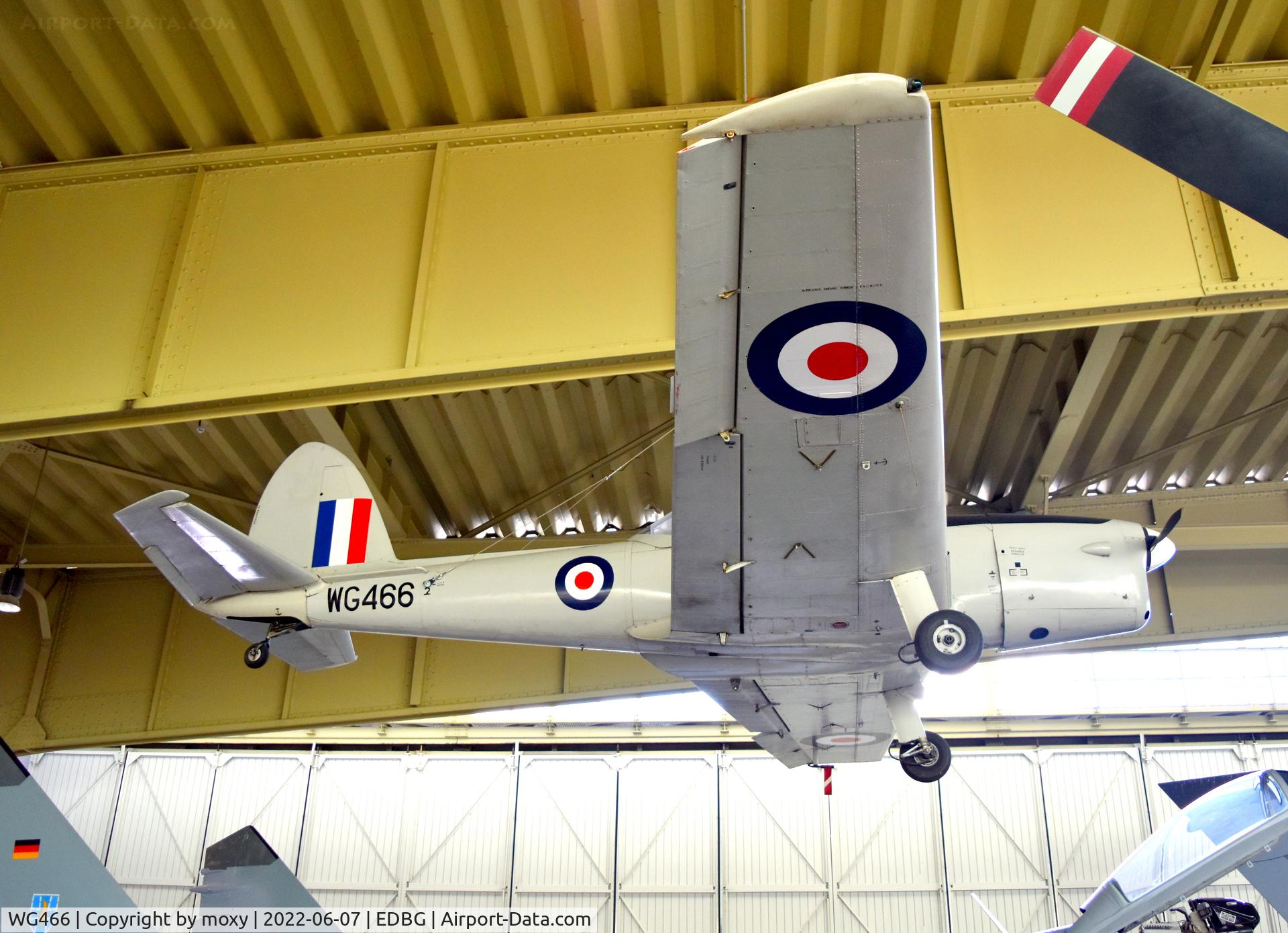 WG466, 1951 De Havilland DHC-1 Chipmunk T.10 C/N C1/0516, De Havilland DHC-1 Chipmunk T.10 at the Bundeswehr Museum of Military History – Berlin-Gatow Airfield.