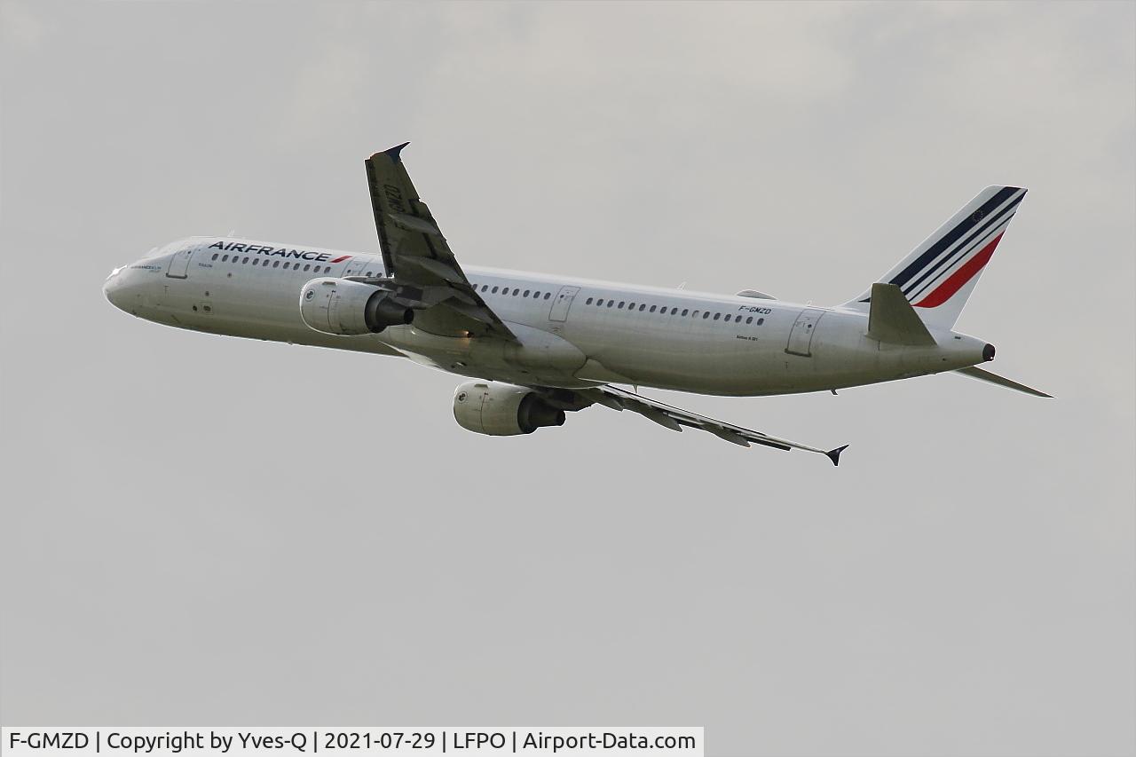 F-GMZD, 1995 Airbus A321-111 C/N 0529, Airbus A321-111, Climbing from rwy 24, Paris-Orly airport (LFPO-ORY)