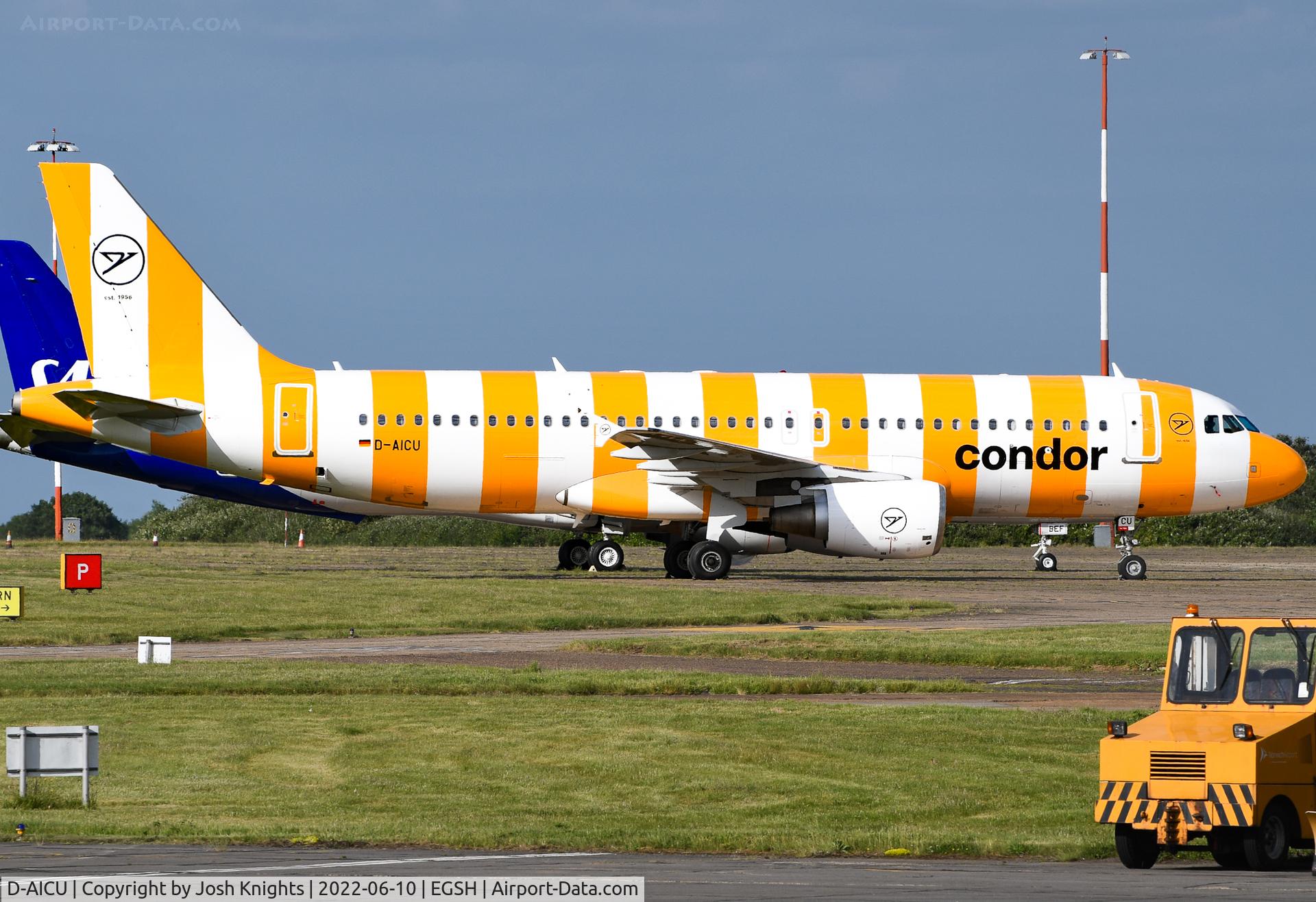 D-AICU, 2009 Airbus A320-214 C/N 3767, On The Eastern Apron After Respray.
