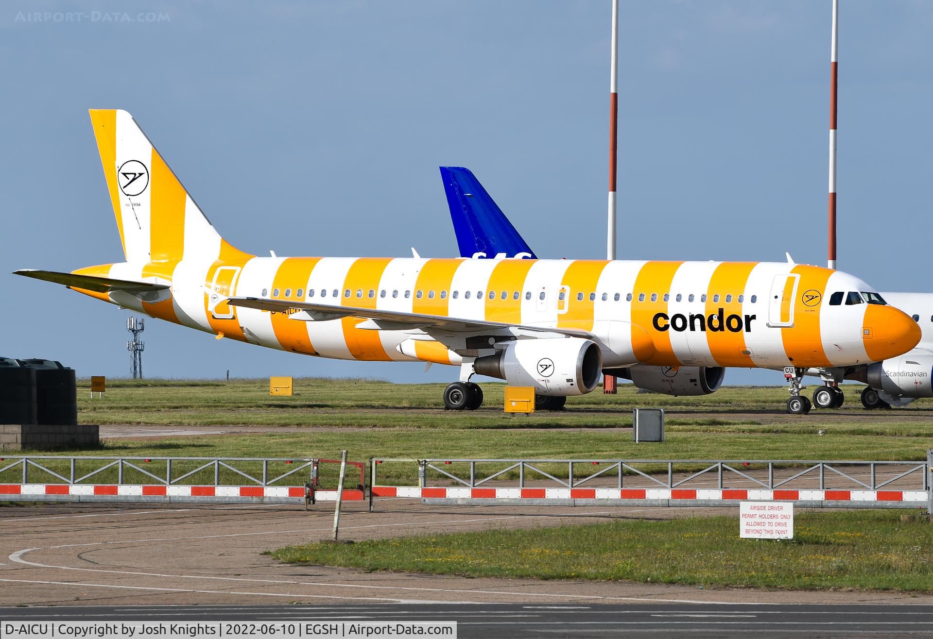 D-AICU, 2009 Airbus A320-214 C/N 3767, On The Eastern Apron After Respray.