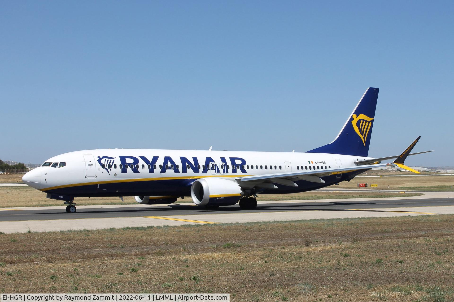 EI-HGR, 2021 Boeing 737-8200 C/N 65881, B737-8 MAX EI-HGR Ryanair