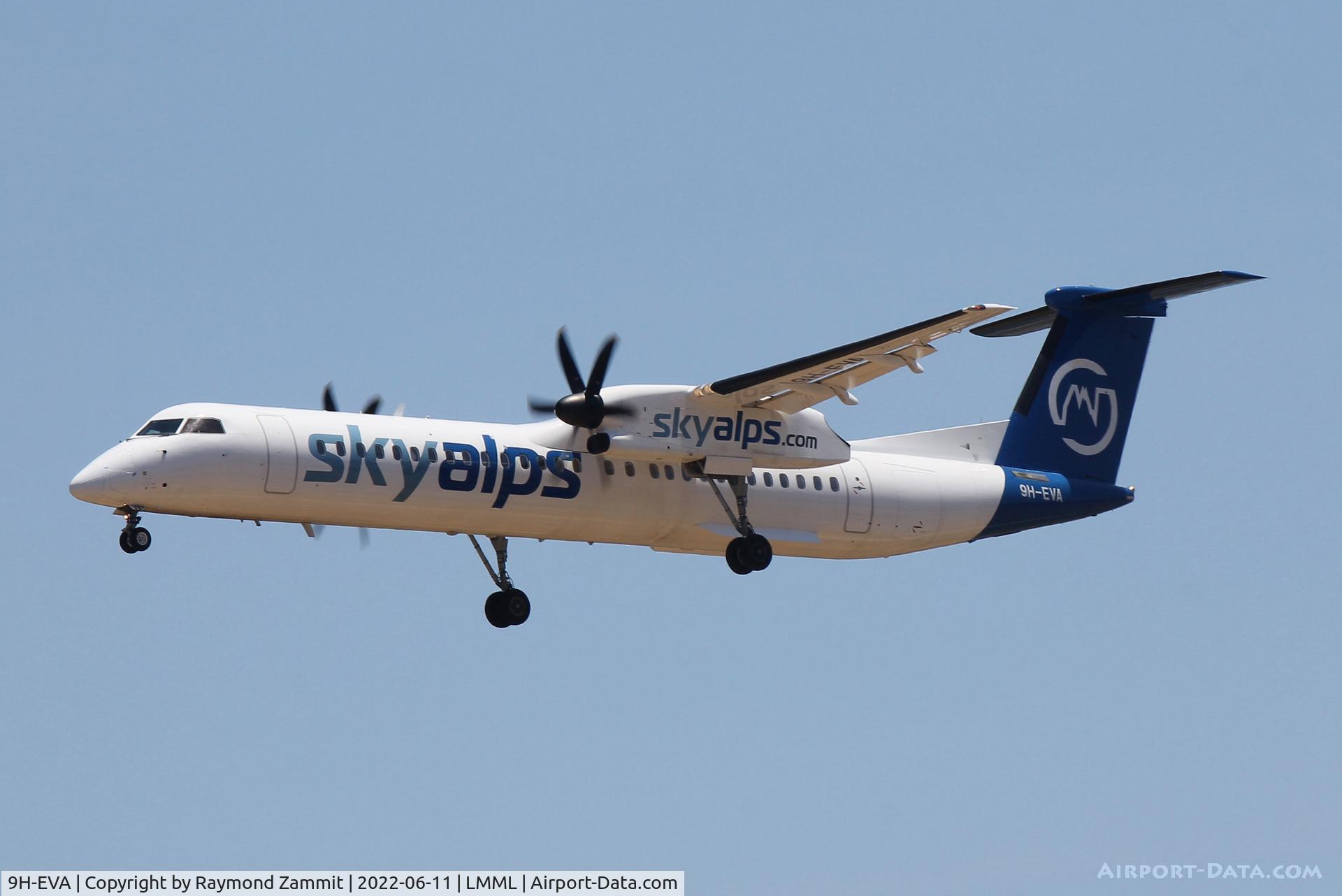 9H-EVA, 2009 De Havilland Canada DHC-8-402Q Dash 8 C/N 4237, Bombardier DHC-8 9H-EVA SkyAlps