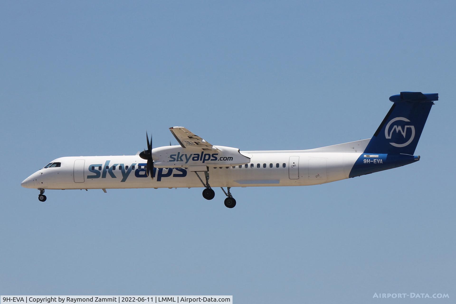 9H-EVA, 2009 De Havilland Canada DHC-8-402Q Dash 8 C/N 4237, Bombardier DHC-8 9H-EVA SkyAlps