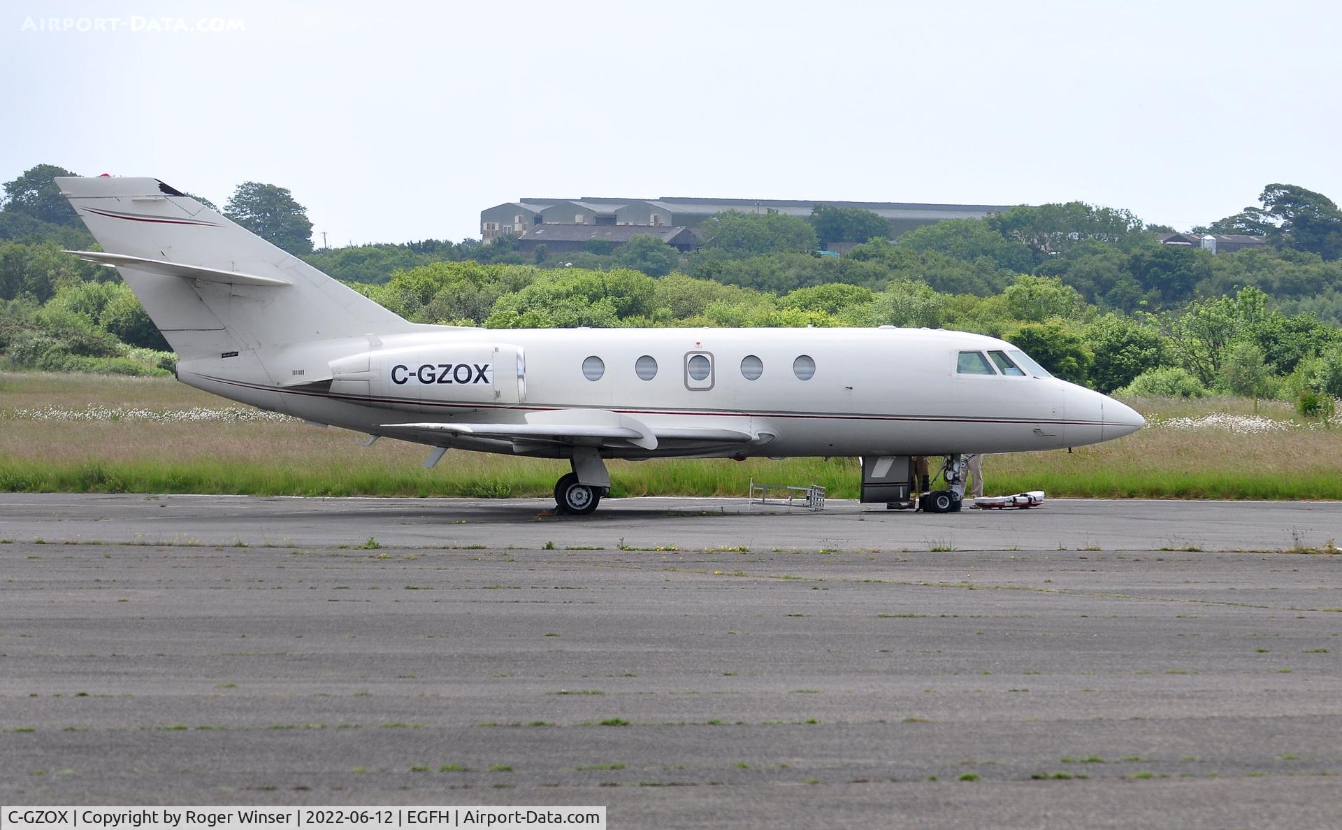 C-GZOX, 1982 Dassault Fan Jet Falcon (20F) C/N 463, Visiting bizjet operated by Air Nunavut