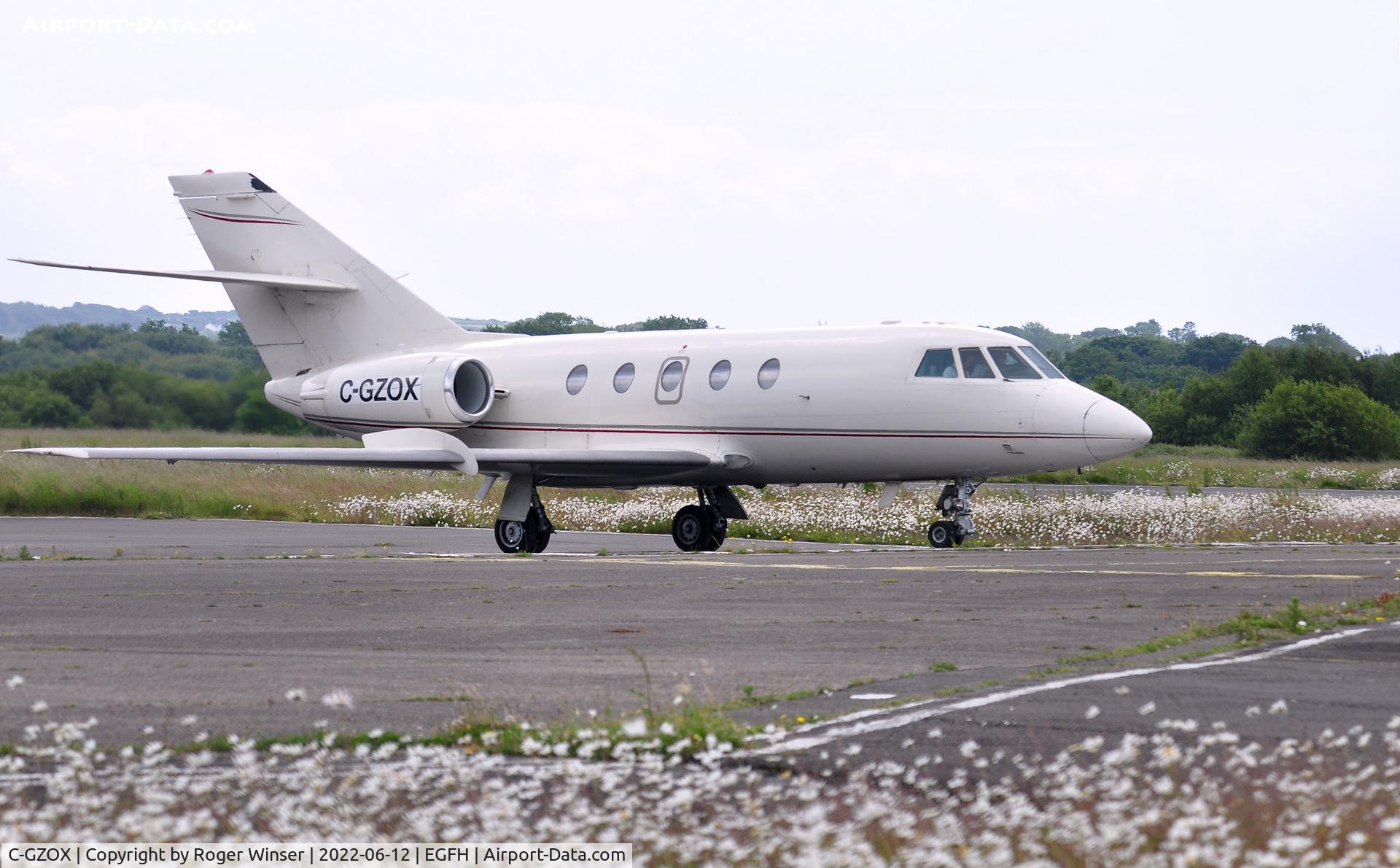 C-GZOX, 1982 Dassault Fan Jet Falcon (20F) C/N 463, Visiting bizjet operated by Air Nunavut.