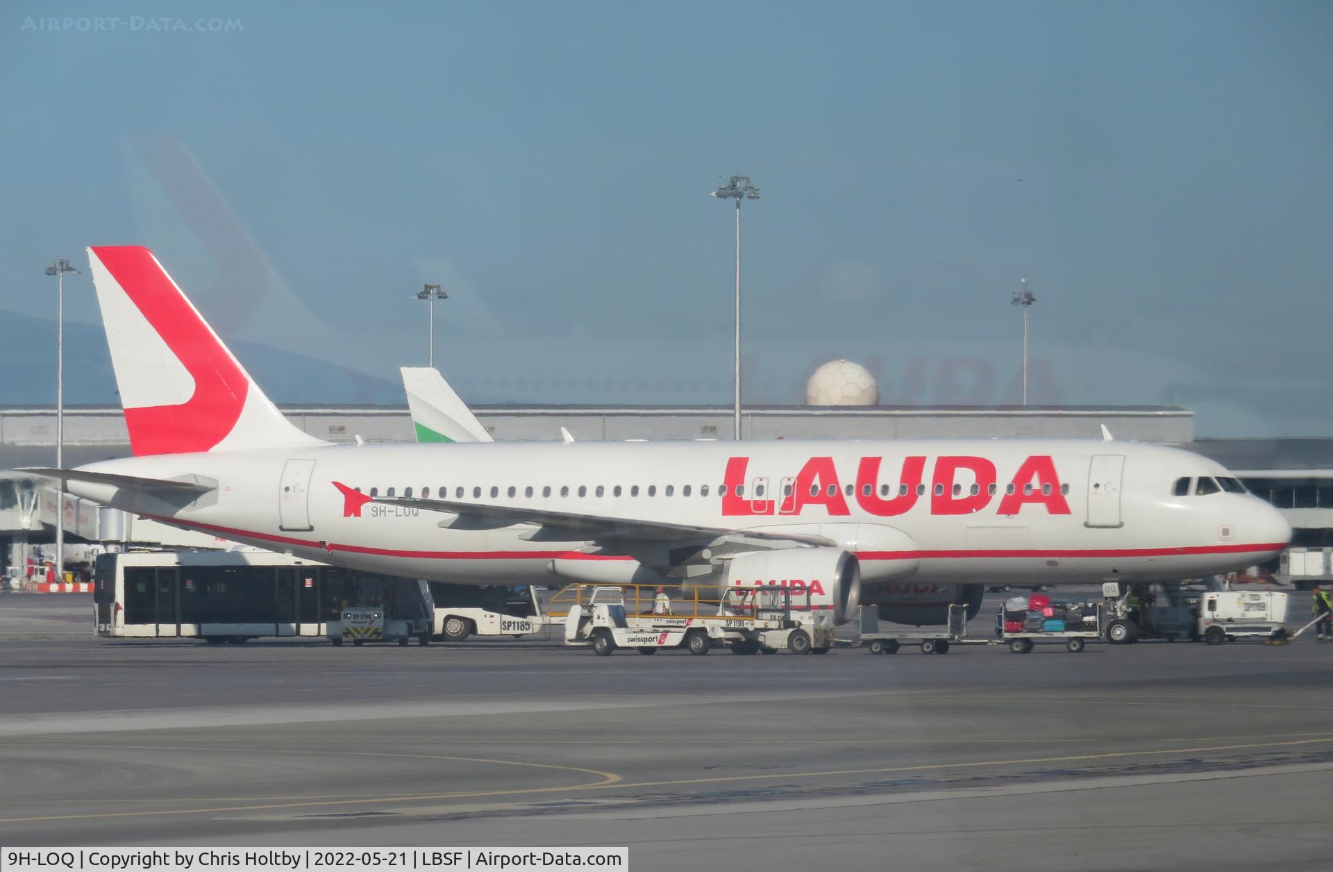 9H-LOQ, 2007 Airbus A320-214 C/N 3131, Lauda Europe Airbus at Sofia International Airport