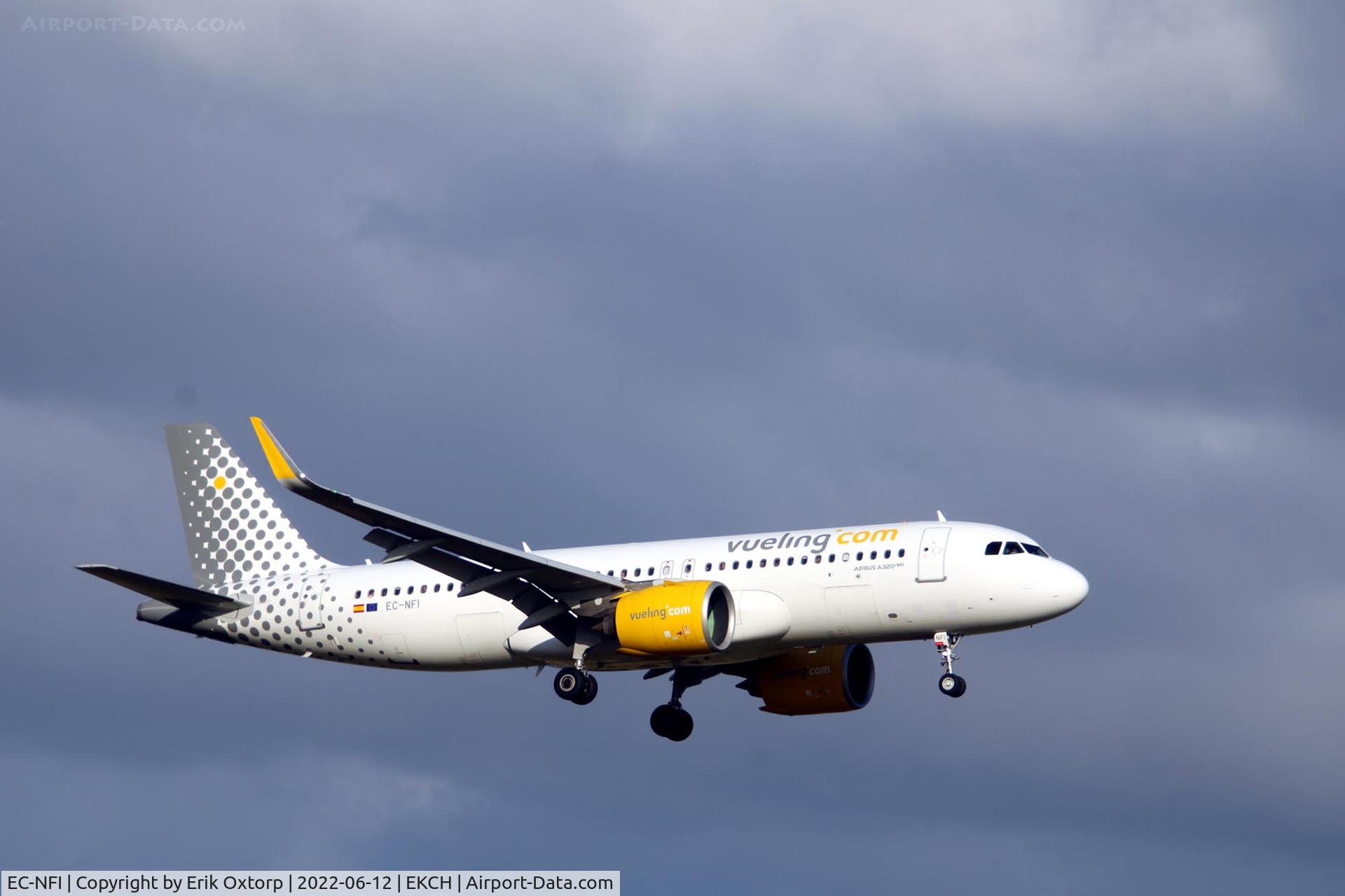 EC-NFI, 2019 Airbus A320-271N C/N 9096, EC-NFI landing rw 22L