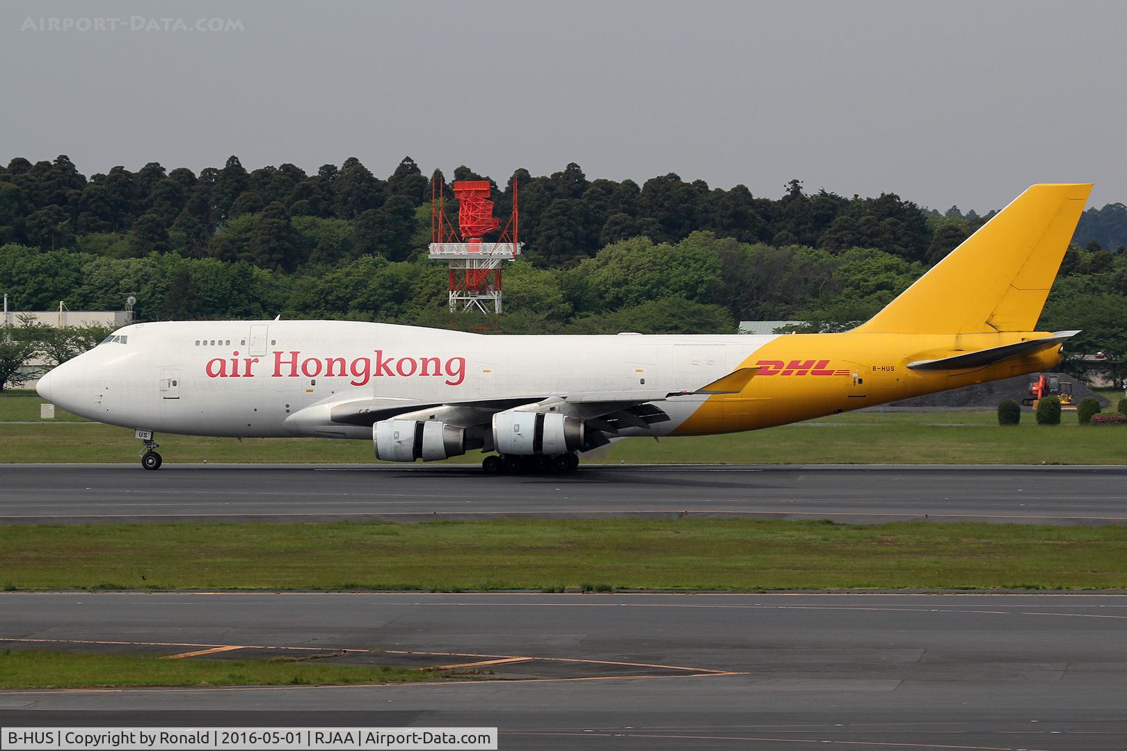B-HUS, 1991 Boeing 747-444/BCF C/N 25152, at nrt