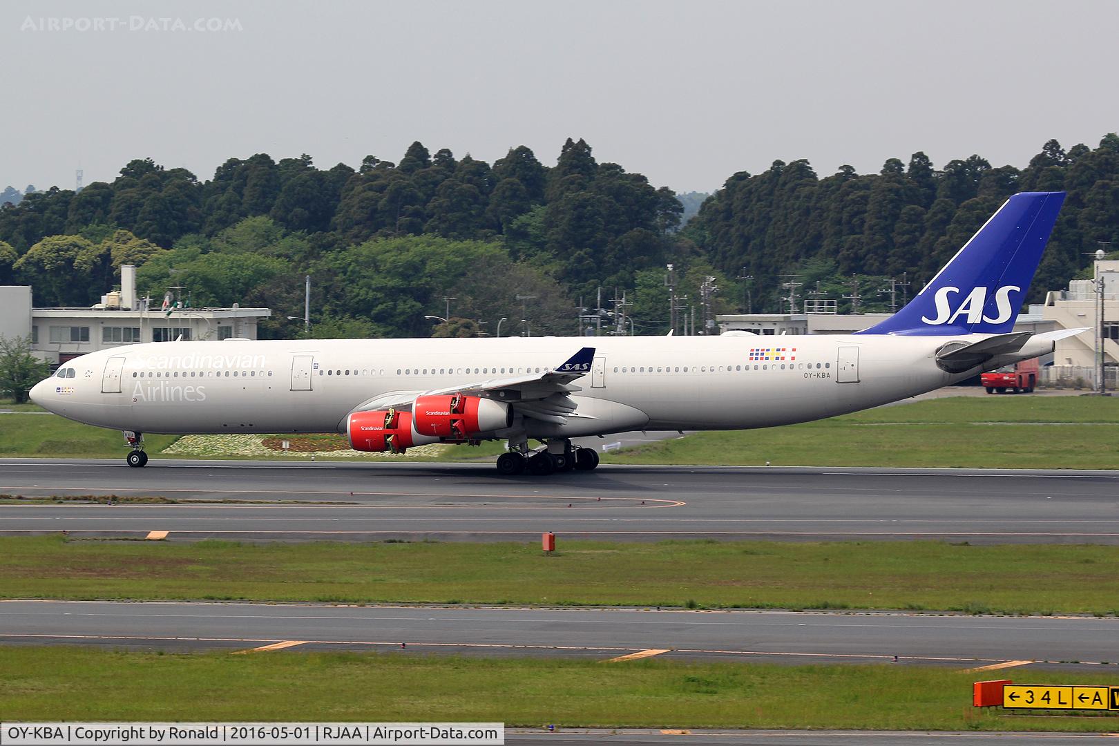 OY-KBA, 2001 Airbus A340-313X C/N 435, at nrt